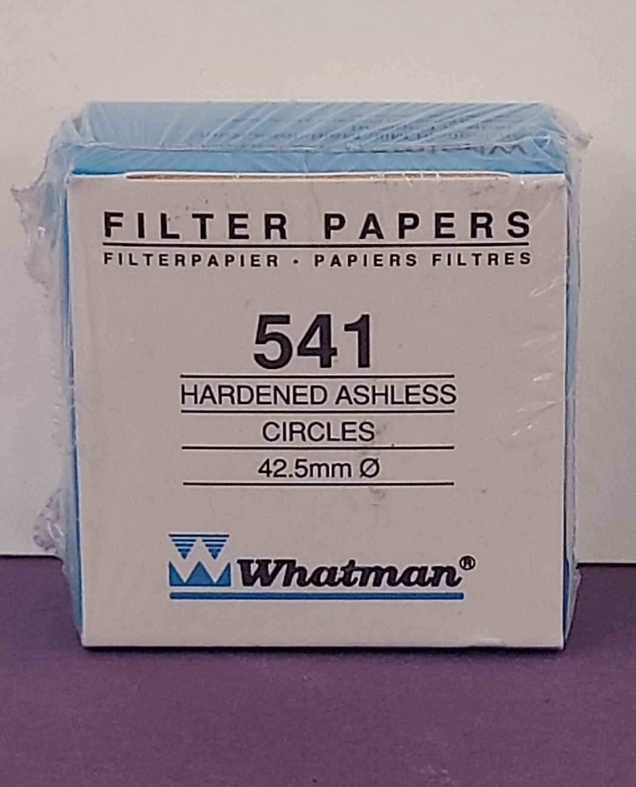 WHATMAN 541 HARDENED ASHLESS FILTER PAPER, 42.5mm DIA # 1541-042, Unopened/100PK
