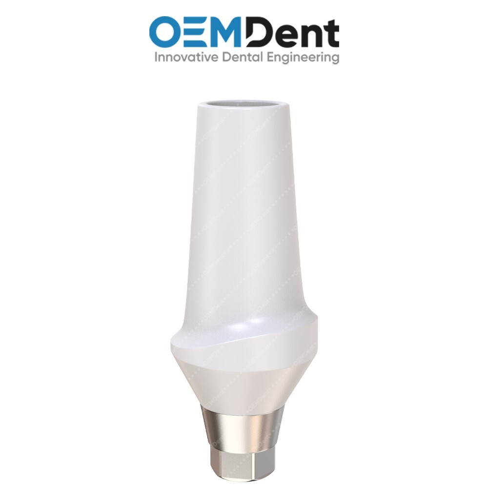 Straight Zirconia Abutment With Titanium Base Compatible NobelActive®️RP Conical