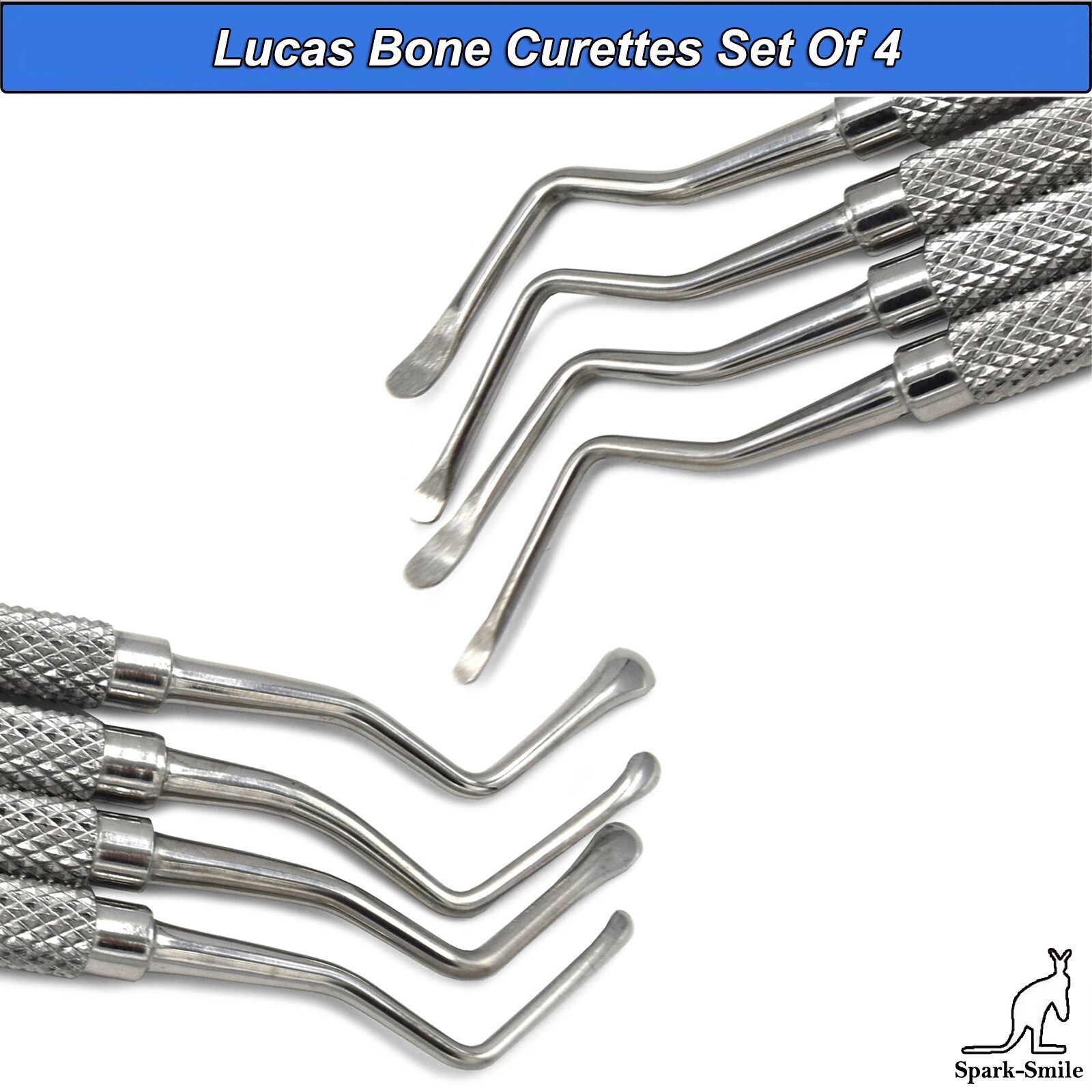 Surgical Lucas Curette Scissor Elevators Forceps Dental Periodontal Surgery Kit