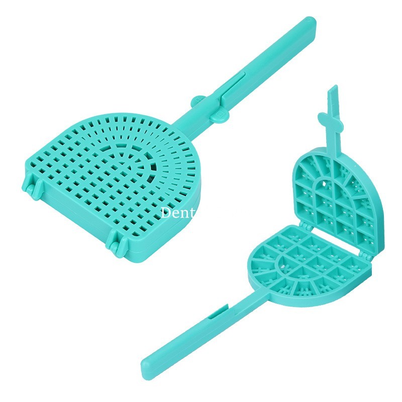 Dental Tooth Veneers Denture Washing Sieve Racket Porcelain Teeth Cleaning Tray