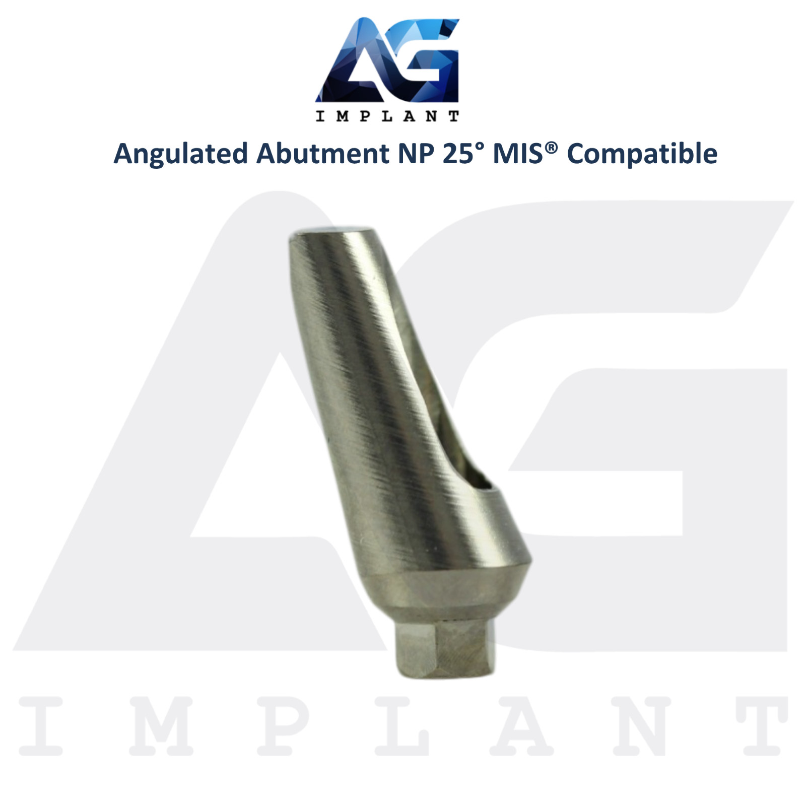 5 Angled 25° Prosthetic NP Int Hex MIS® Compatible 9.0mm Int Hex System 2.10mm