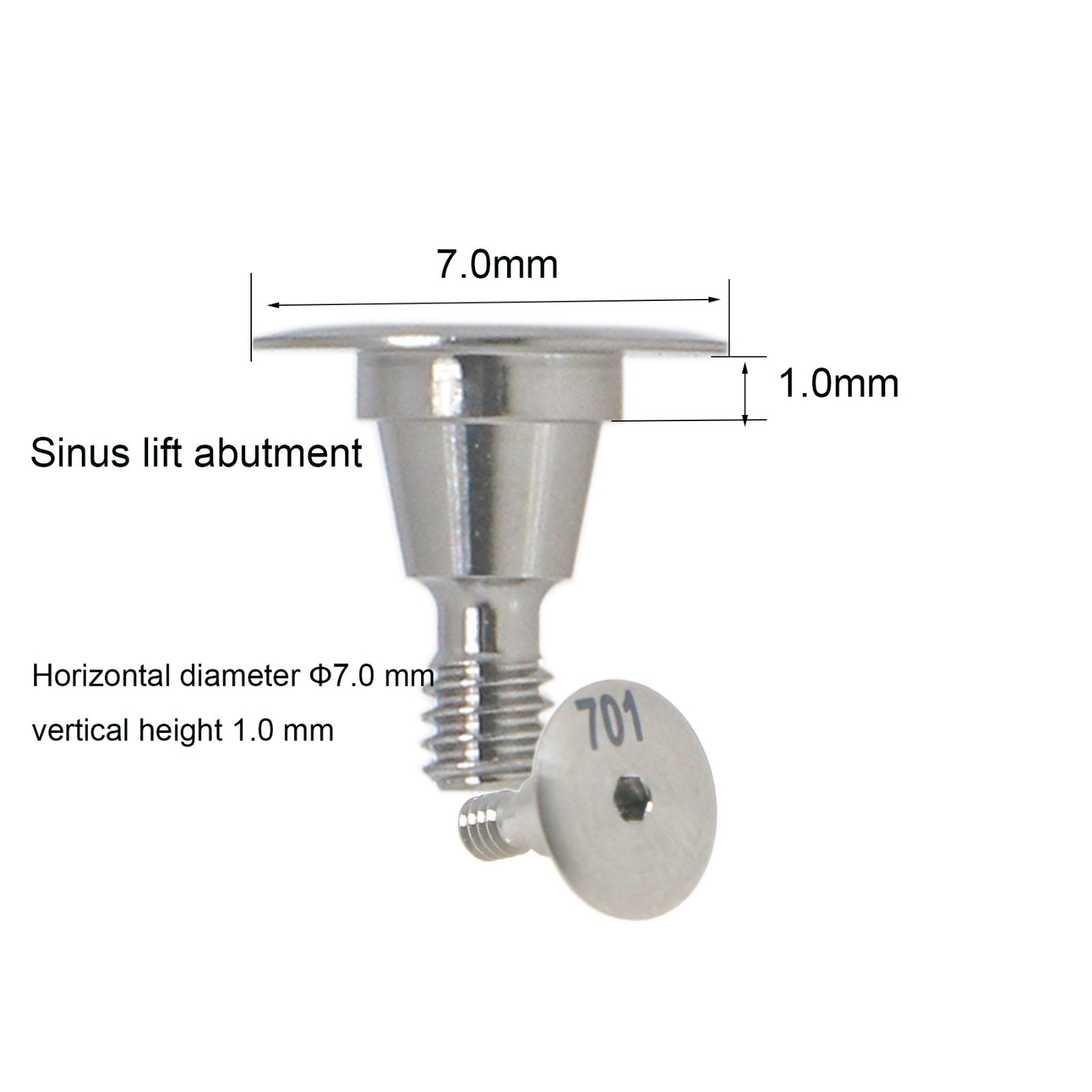 Dental Sinus lift temporary abutment titanium abutment fits Den-tium superline