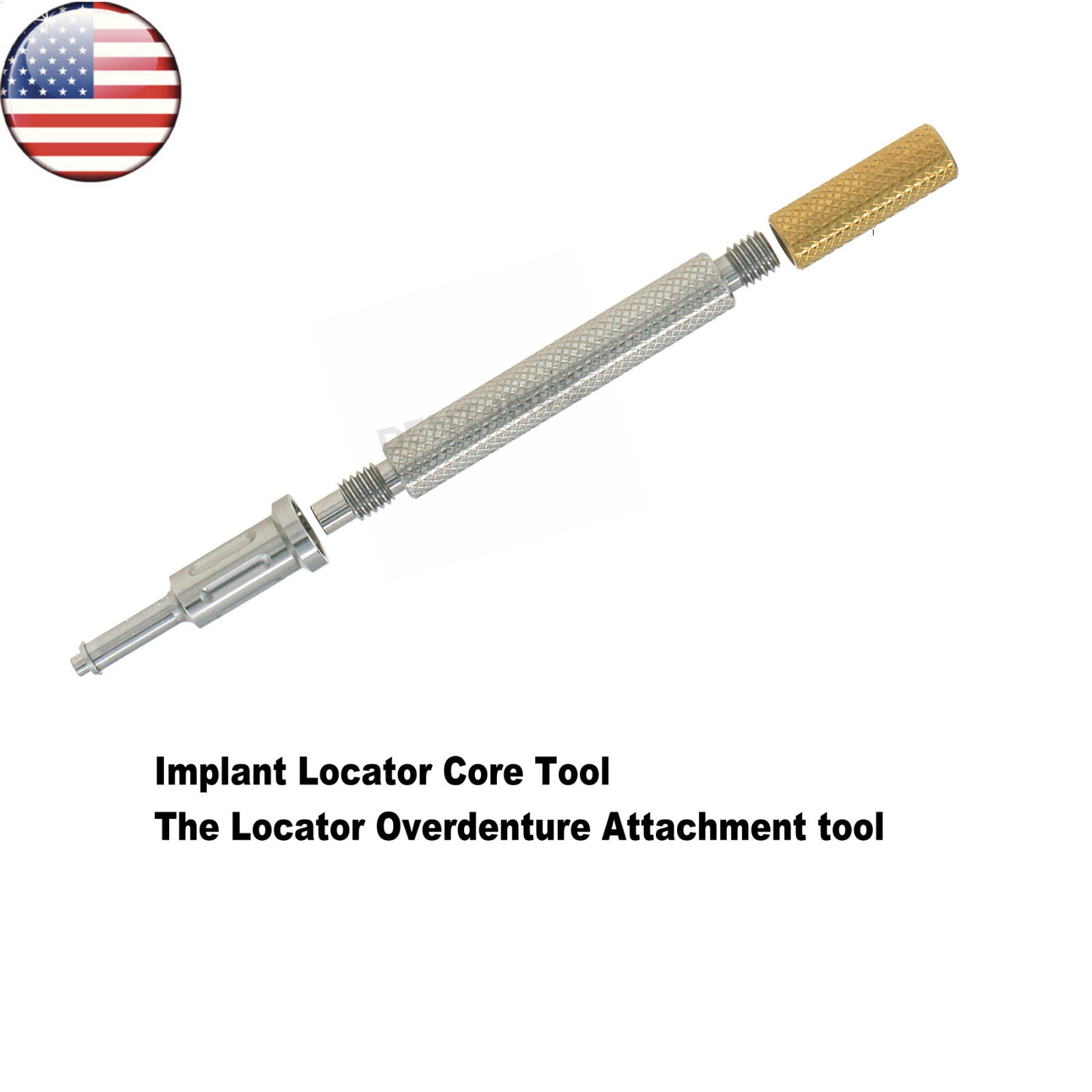 US Dental Attachment Locator Abutment for Nobel Biocare NP/RP 1-5mm Caps Kit