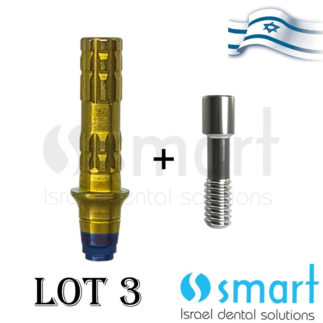 Lotx3 Straight Temporary Abutment MIS conical V3 NP antirotation
