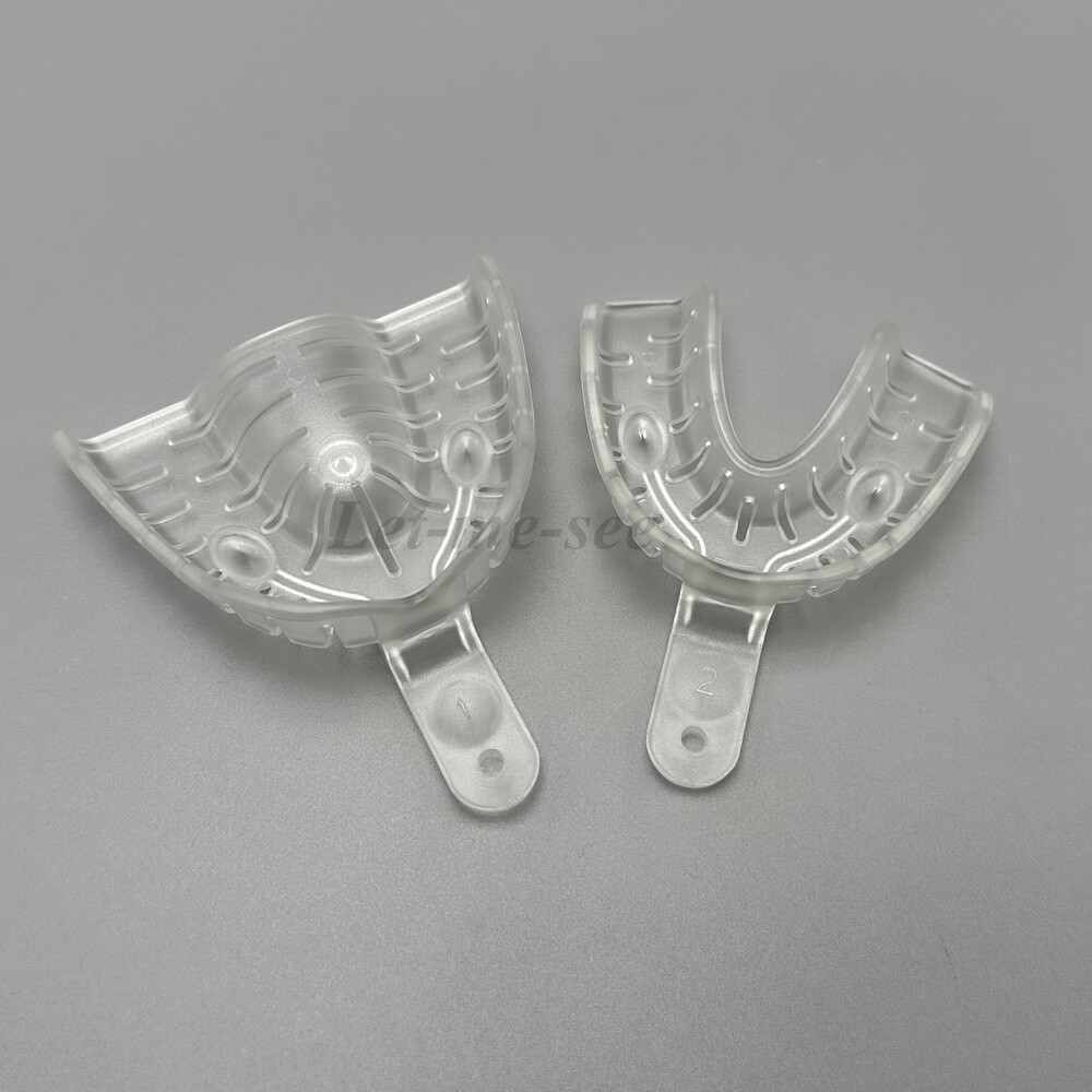Dental Alginate Impression Trays Clear Autoclave 121°C Large Medium Small
