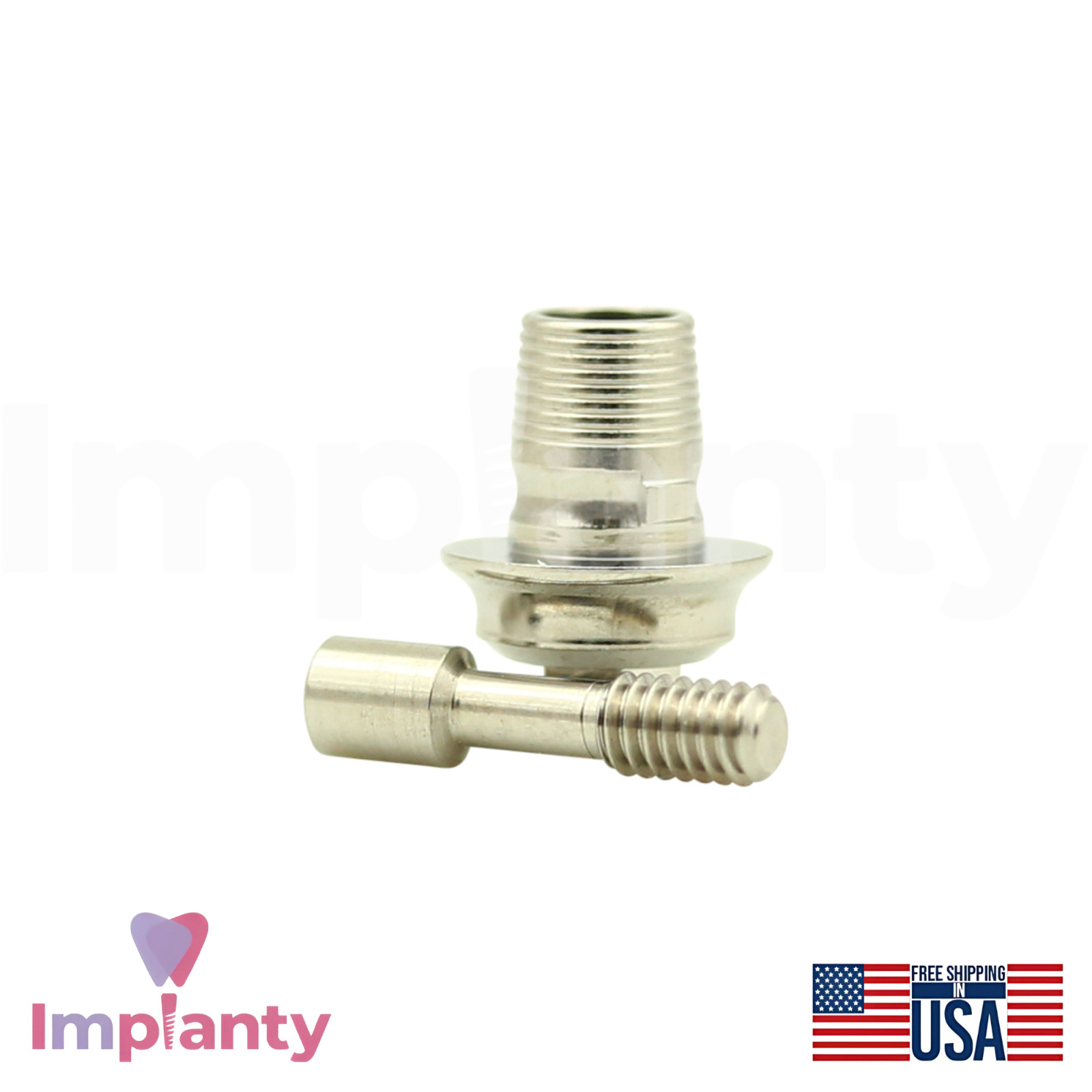 10x MIS® Compatible Anti-Rotation Ti-Base WP Ø5.7mm Int Hex 2.45mm Connection