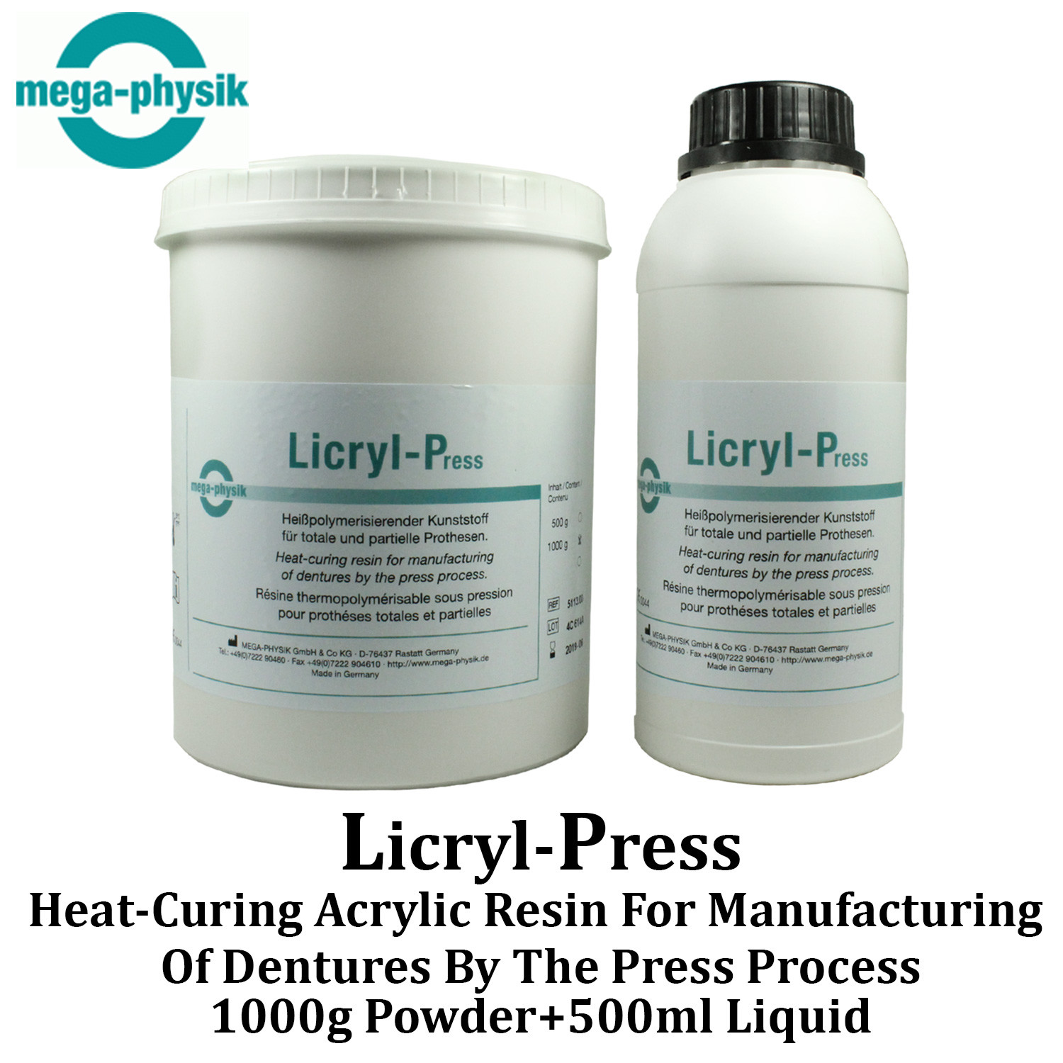 Dental Licryl Press Full Restoration Acrylic Denture Base Heat Curing Resin