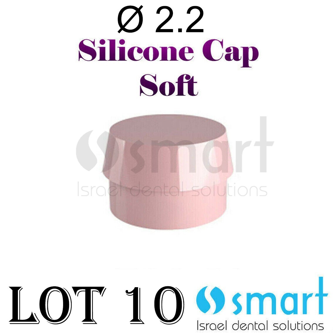 LotX10 Ball Attachment Silicone cap Mini 2.2 mm soft Rhein83 Europe made