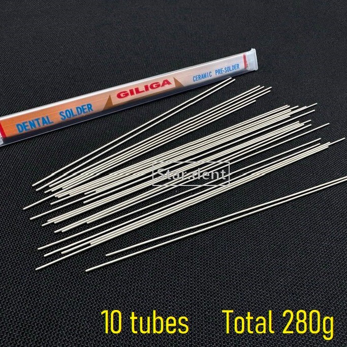 10x Dental Solder NiCr Alloy Welding Rod PFM Solding Lab Technician Material