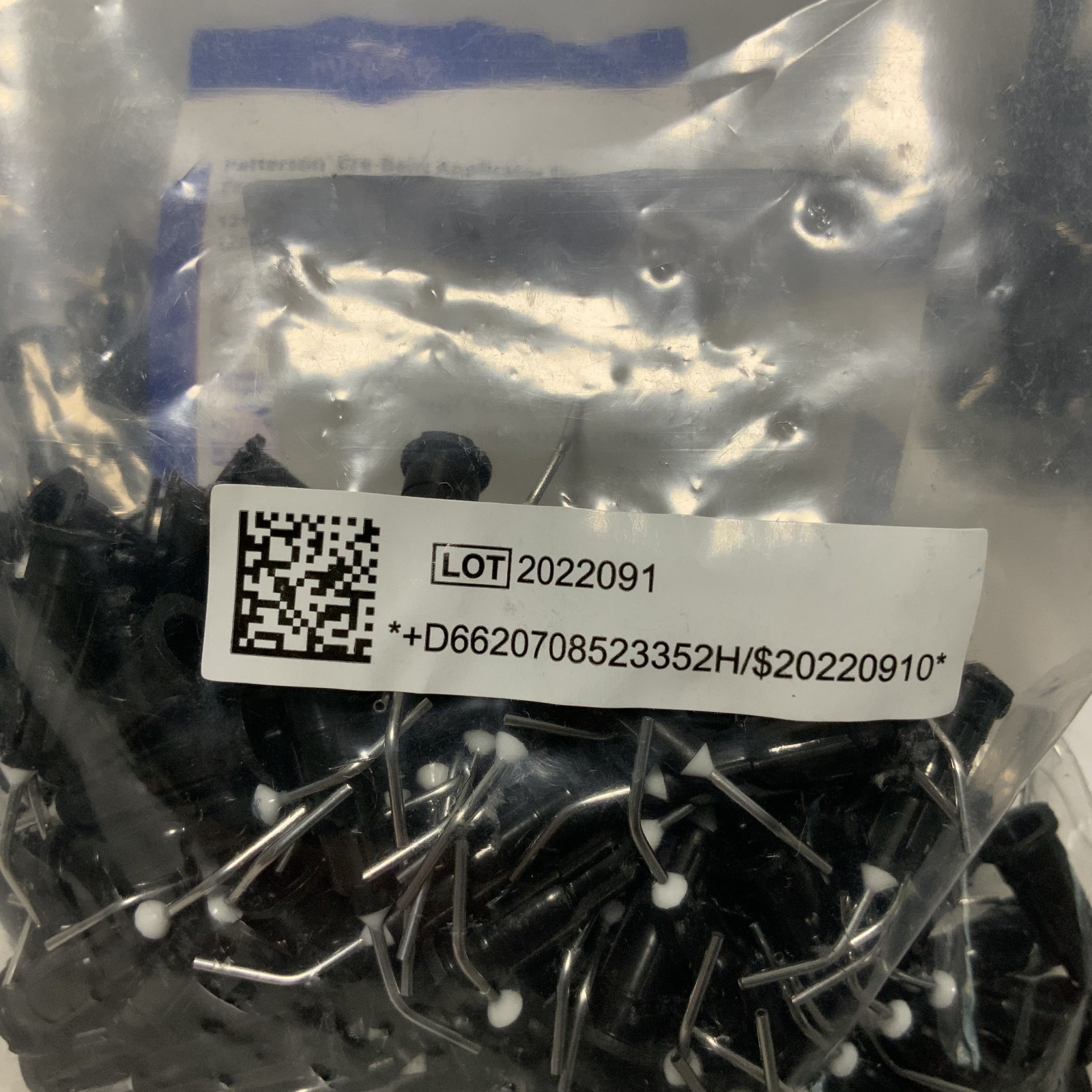 Patterson Dental Pre-bent Applicator tips Bundle black 625 count 5 bags of 125