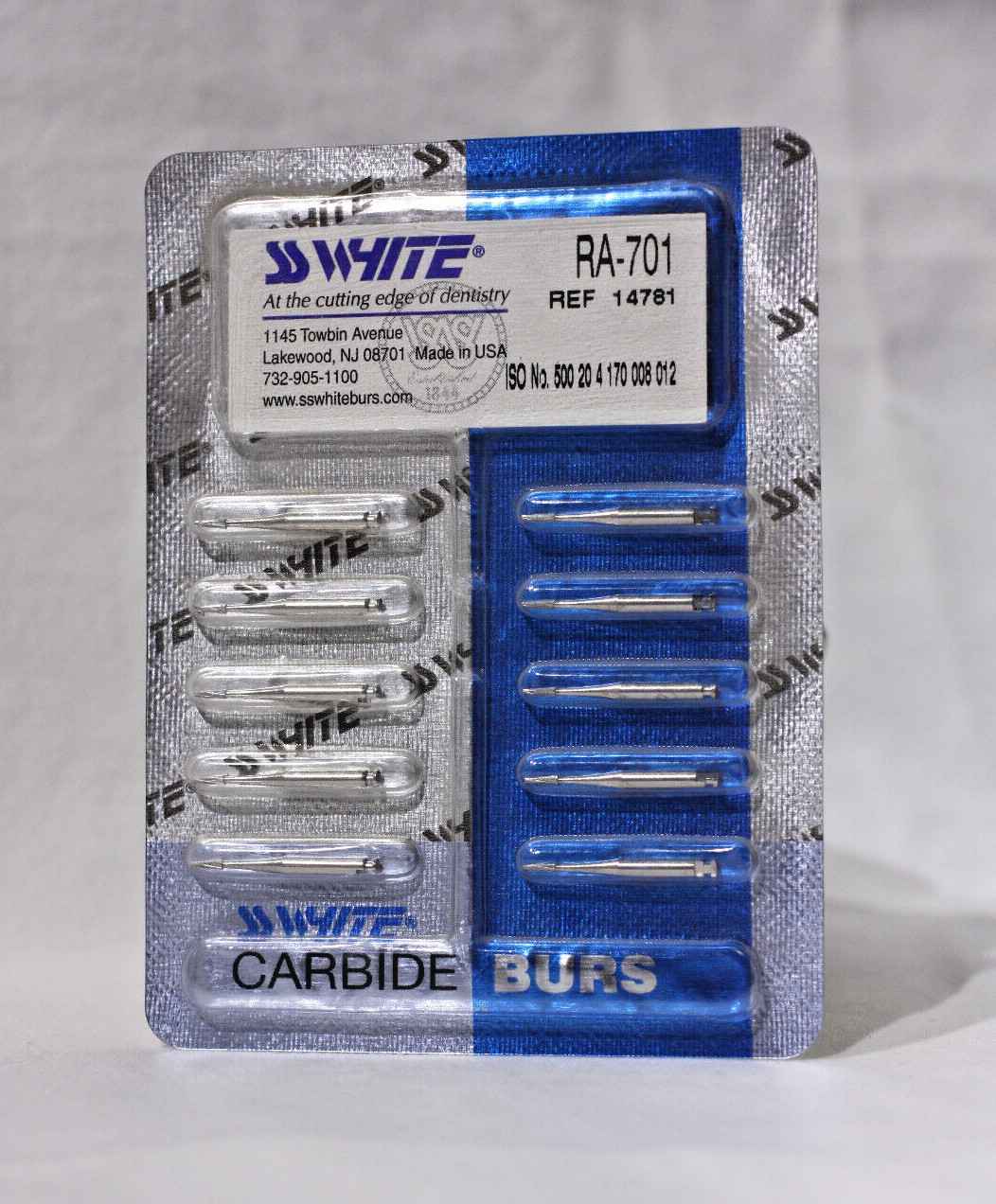 **NEW** SS White – RA 701 Dental Carbide Bur P/N 14781 **FREE SHIPPING**