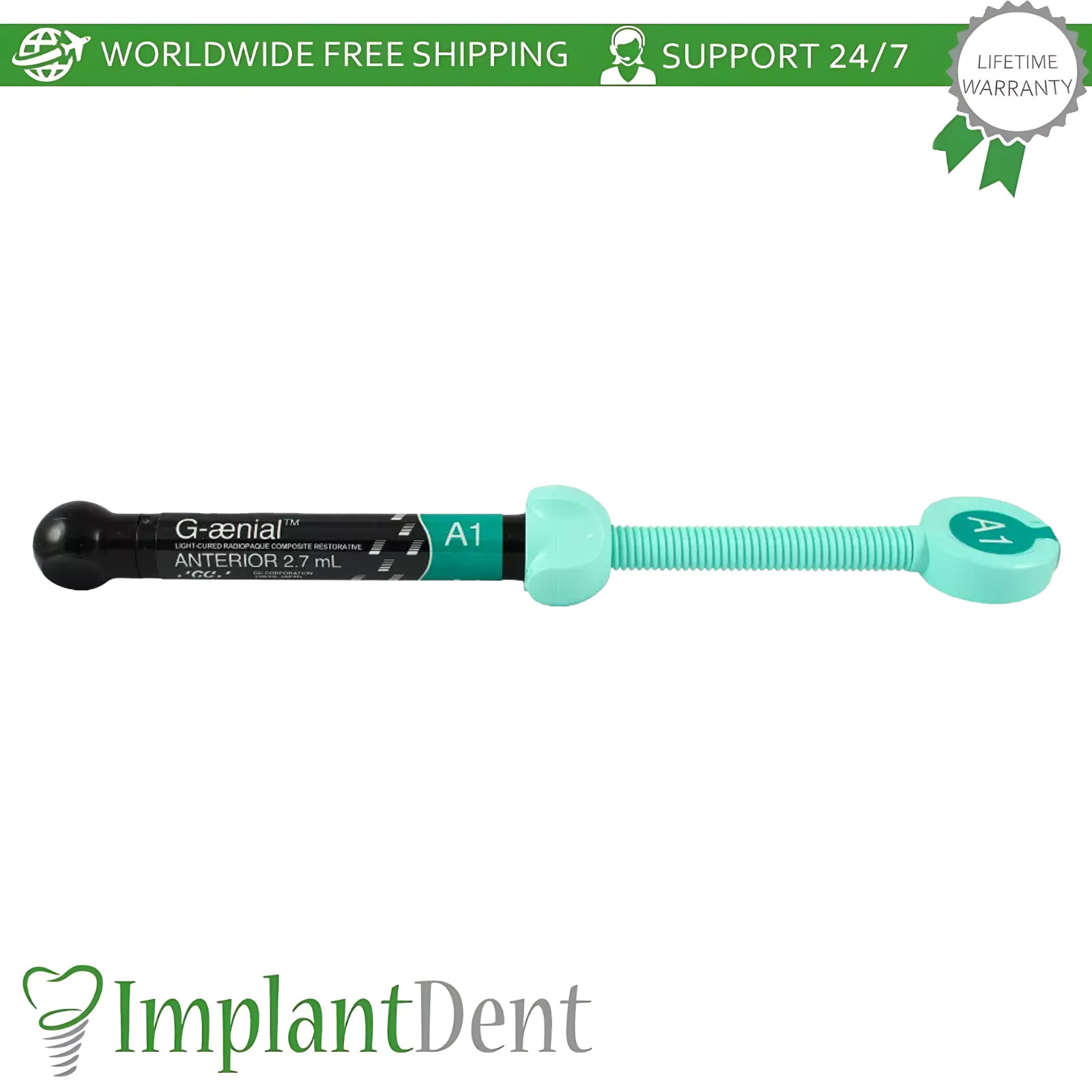 G-ænial Anterior Light Cured Hybrid Composite Dental Restorative 4.7g Syringe