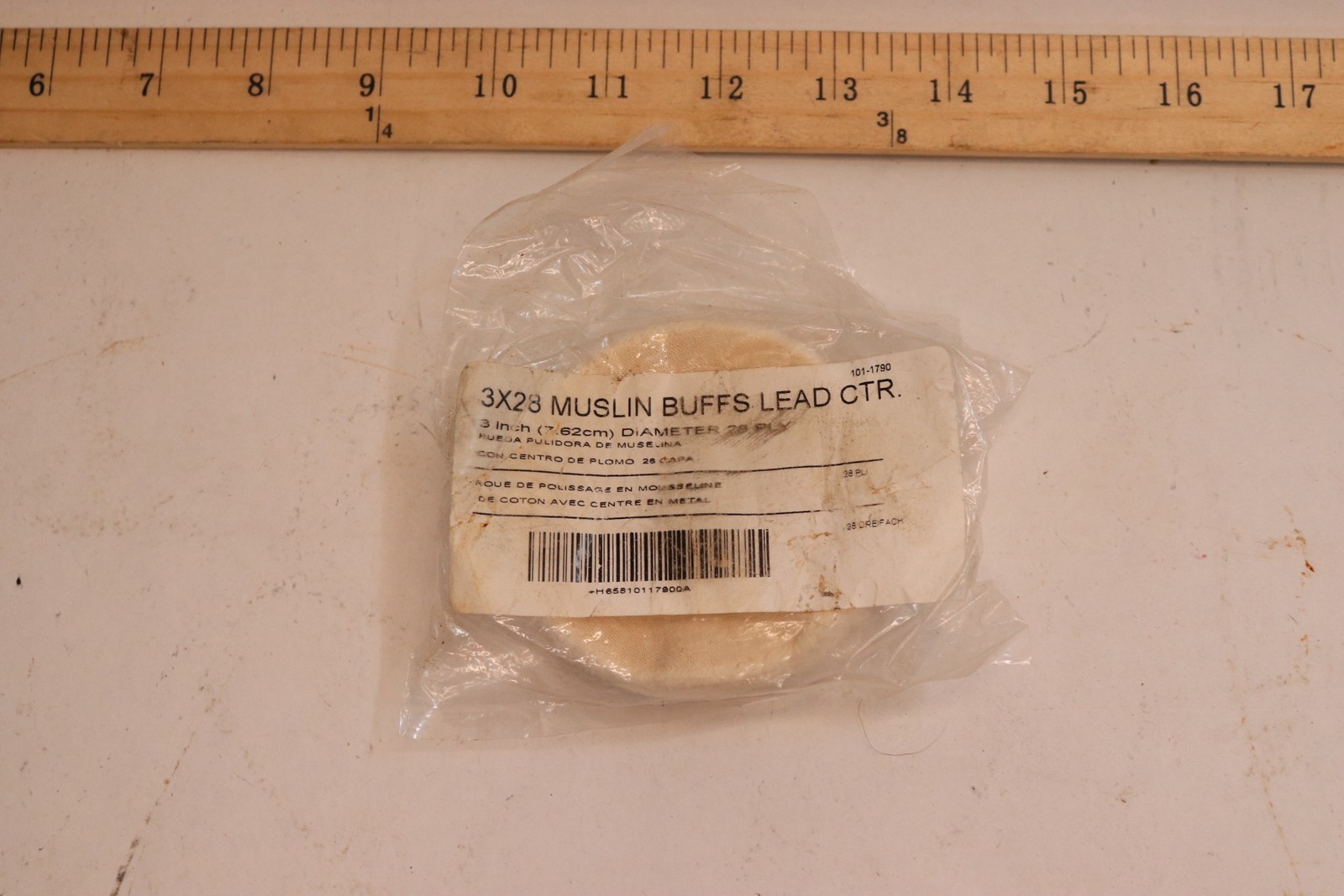 Buffalo Lead-Centered Muslin Buff 3″ x 28-Poly 101-1790