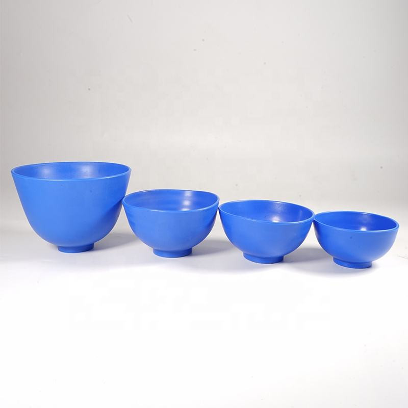 4PCS Dental Plaster Alginate Silicone Flexible Mixing Bowl 2 Mixing Spatulas USA