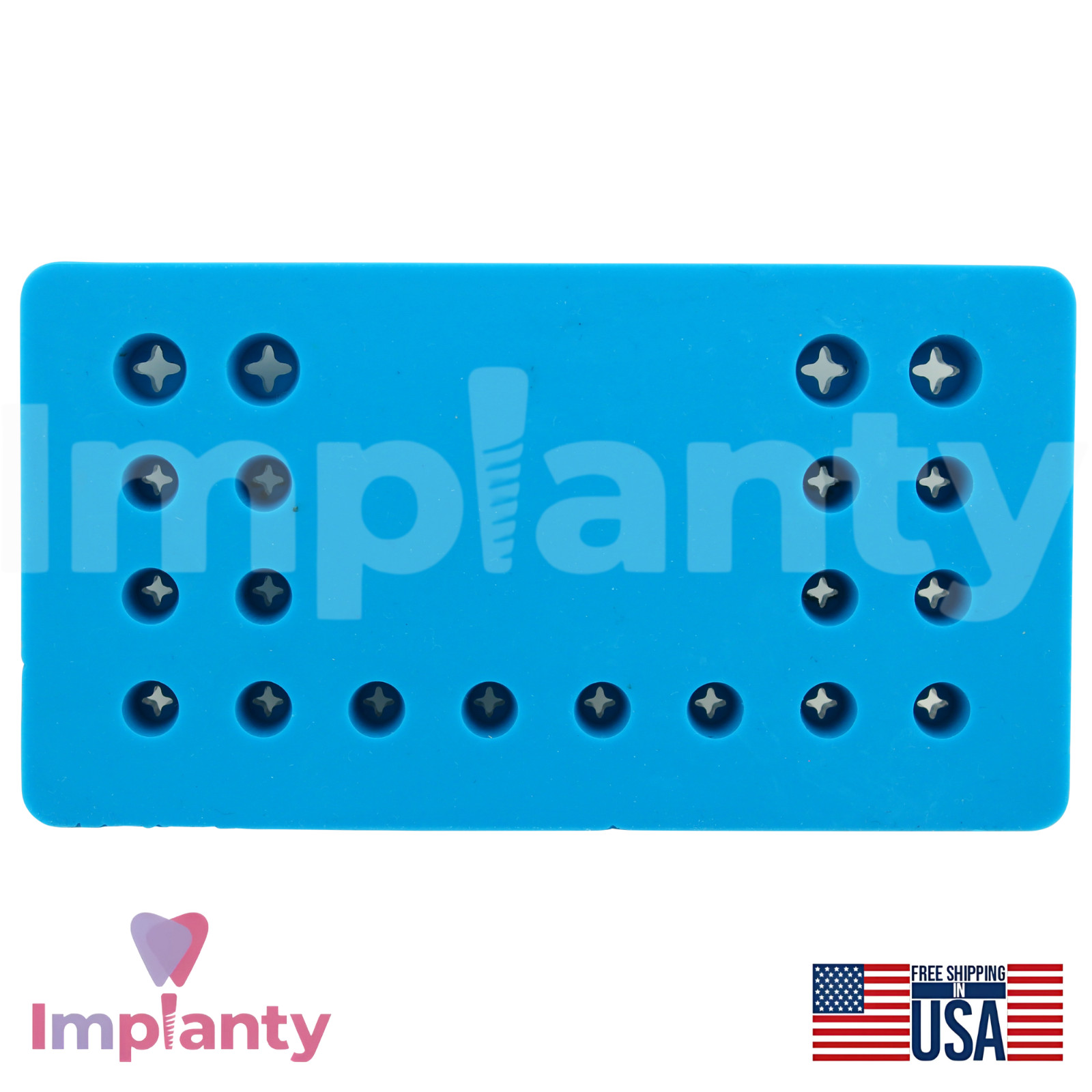 Dental Instruments Silicone Carry-All Tray All Dentistry Burs Type Compatible