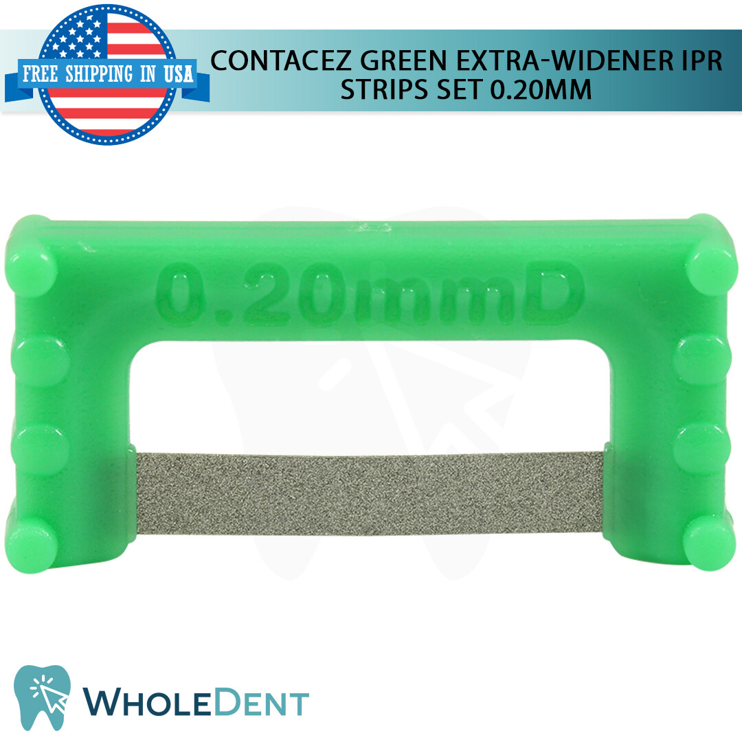 ContacEZ Green Extra Widener IPR 8 Strips Orthodontic Interproximal Reduction