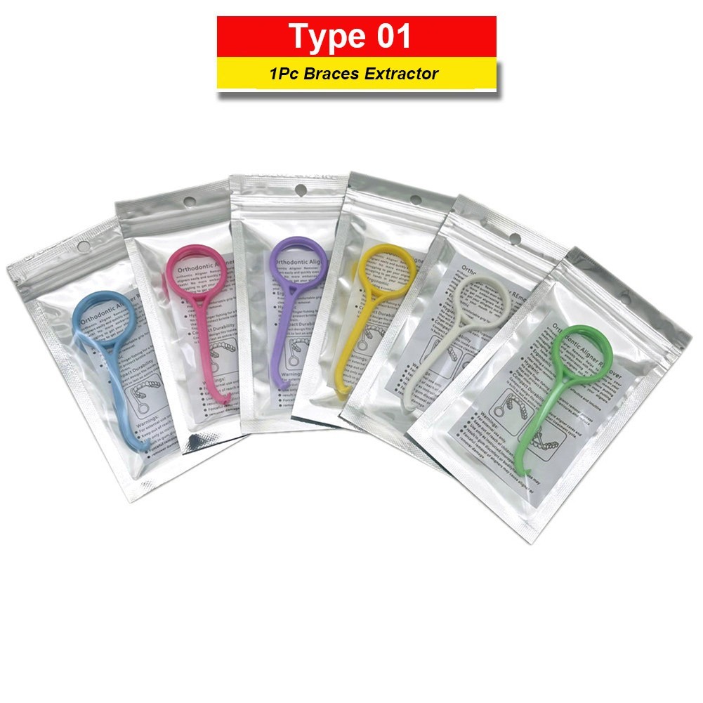 Dental Brace Extractor Ortho Removal Tool Aligner Chewies Clear Retainer Seater
