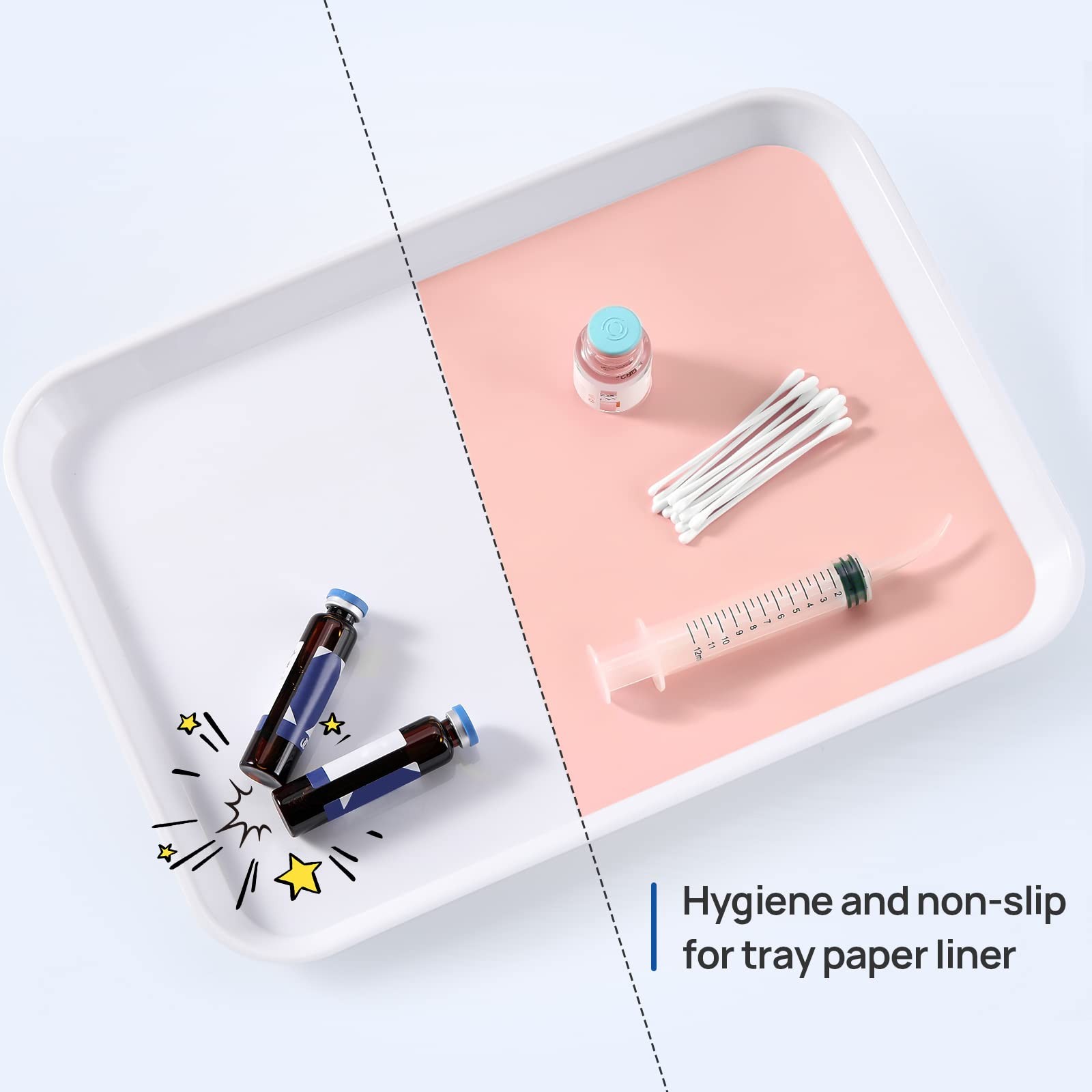 Dental Tray Paper Liners Disposable Medical Tray Covers Liner 1000, Surgery T…