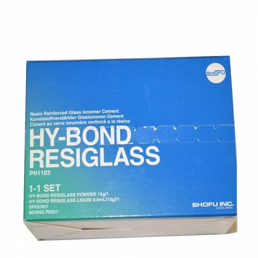 Shofu Hy-Bond Resiglass Resin Modified Glass Ionomer Dental Cement 15gm/8.6ml