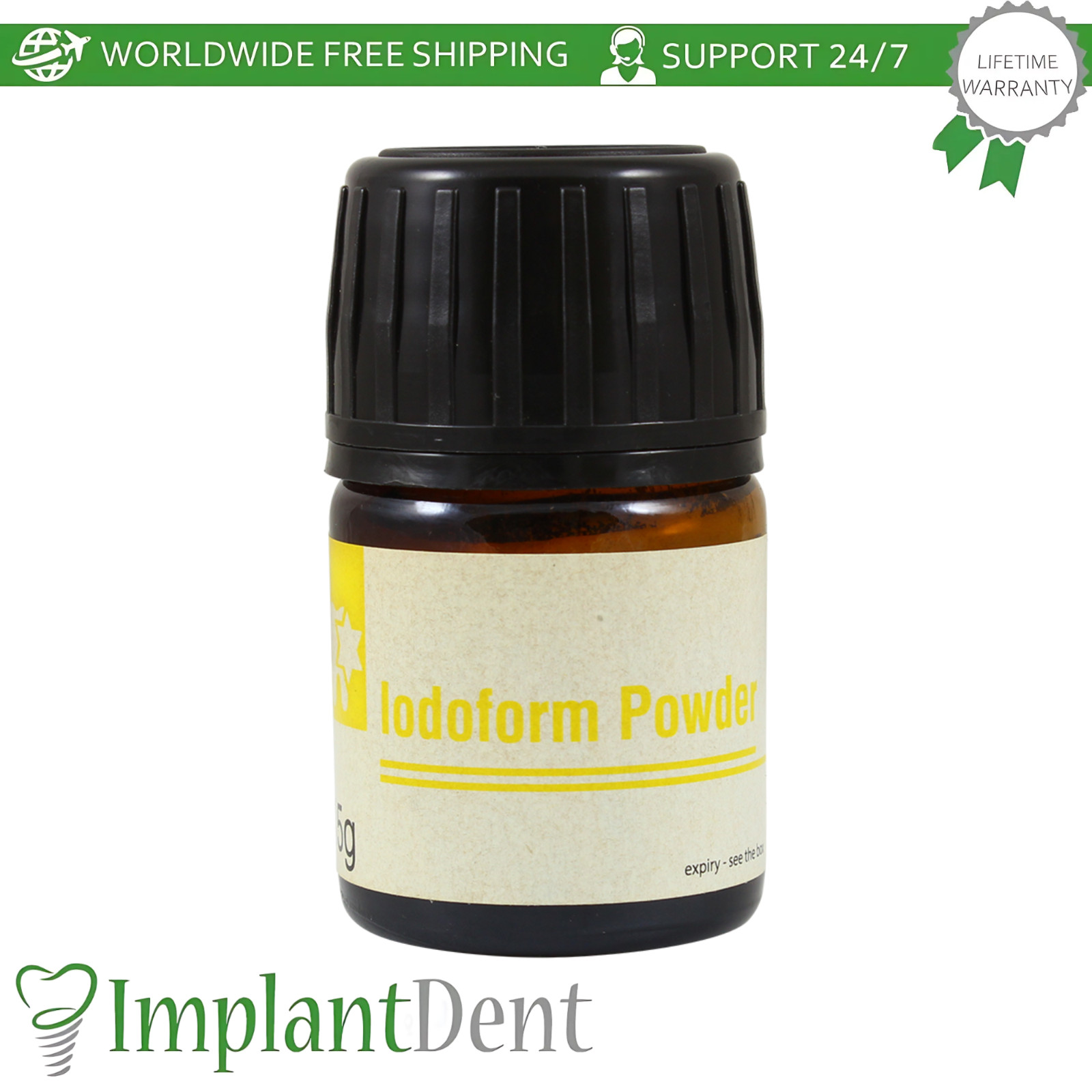 lodoform Powder 15g Light Yellow Dental CanaI Prep Solution Filling Material