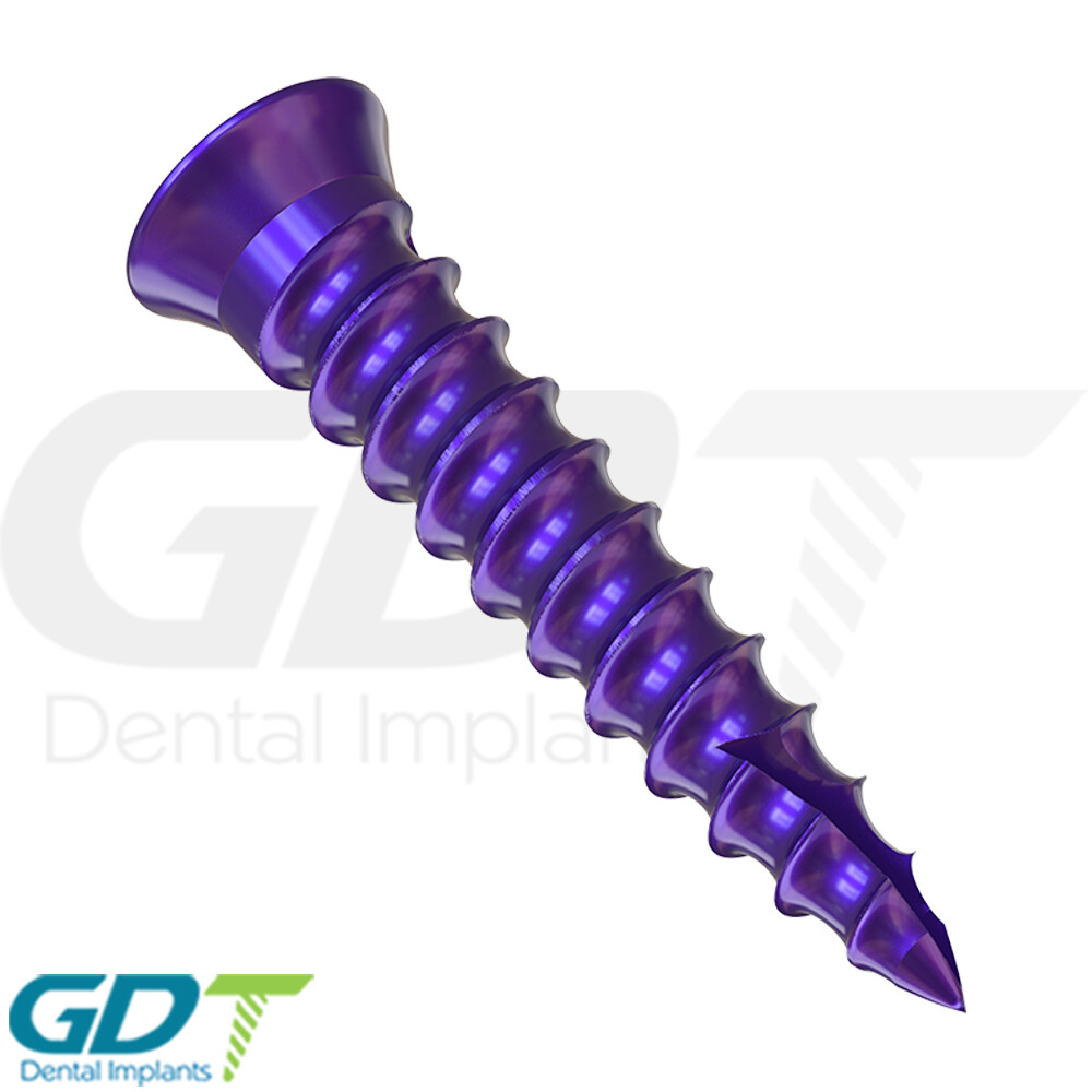 10 Self Drilling GBR Bon Screw Ø1.4mm, 8.0mm Membrane Fixation Dental Im plant