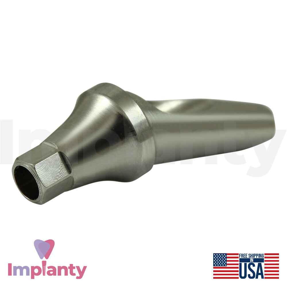 1x Dental Angled Anatomic Prosthetic 25° Mini Platform 2.1mm 0sstem Compatible