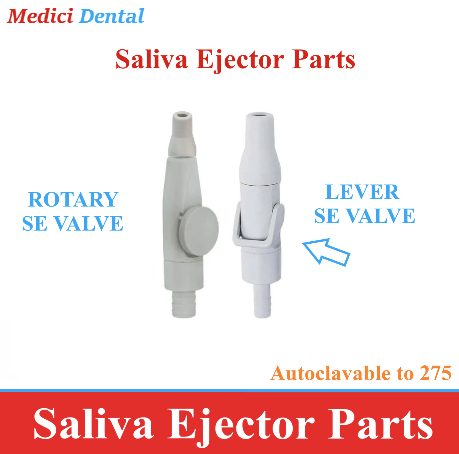 Dental HVE Valve Lever, HVE Mount Holder, SE Valve Lever, A/W Mount, SE Traps