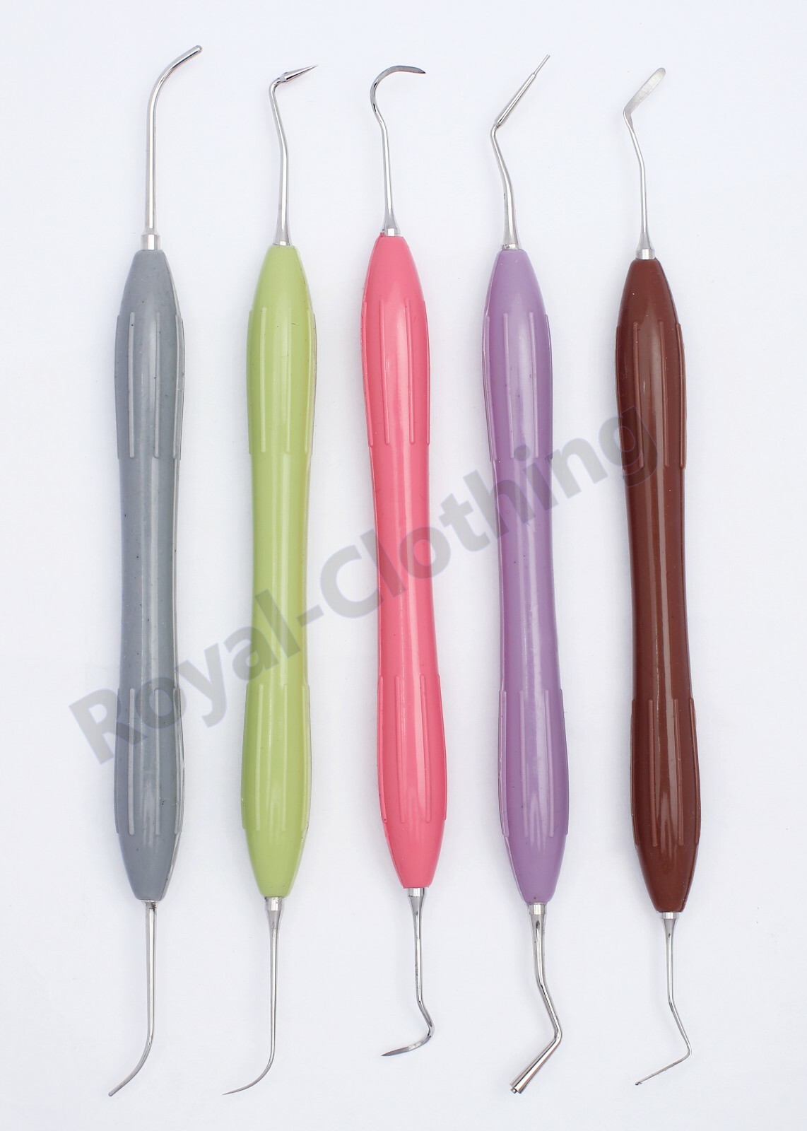 Dental Composite Instruments Tooth Filling SILICONE HANDLE 5 Pcs Set