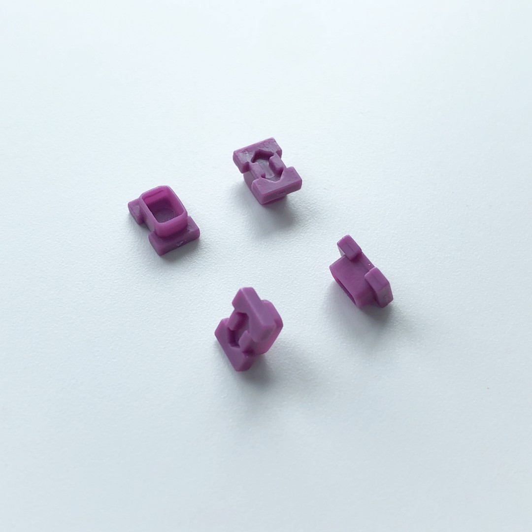 20Pcs Dental ITI NC lmpression Coping Caps Closed Tray Plastic Caps Transfer USA