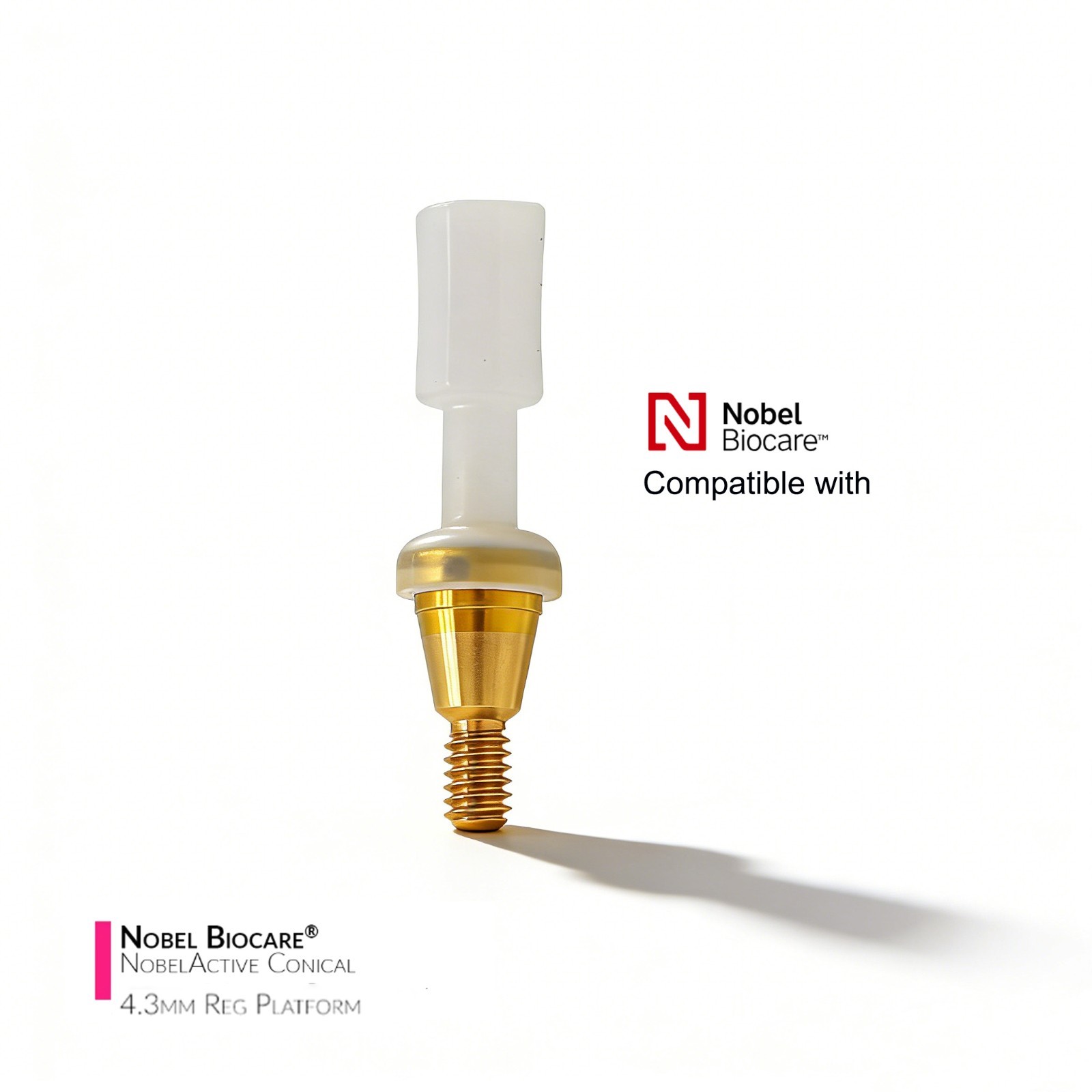 For Noble active RP 4.3/5.0mm Internal hex conical connection LOCATOR abutment