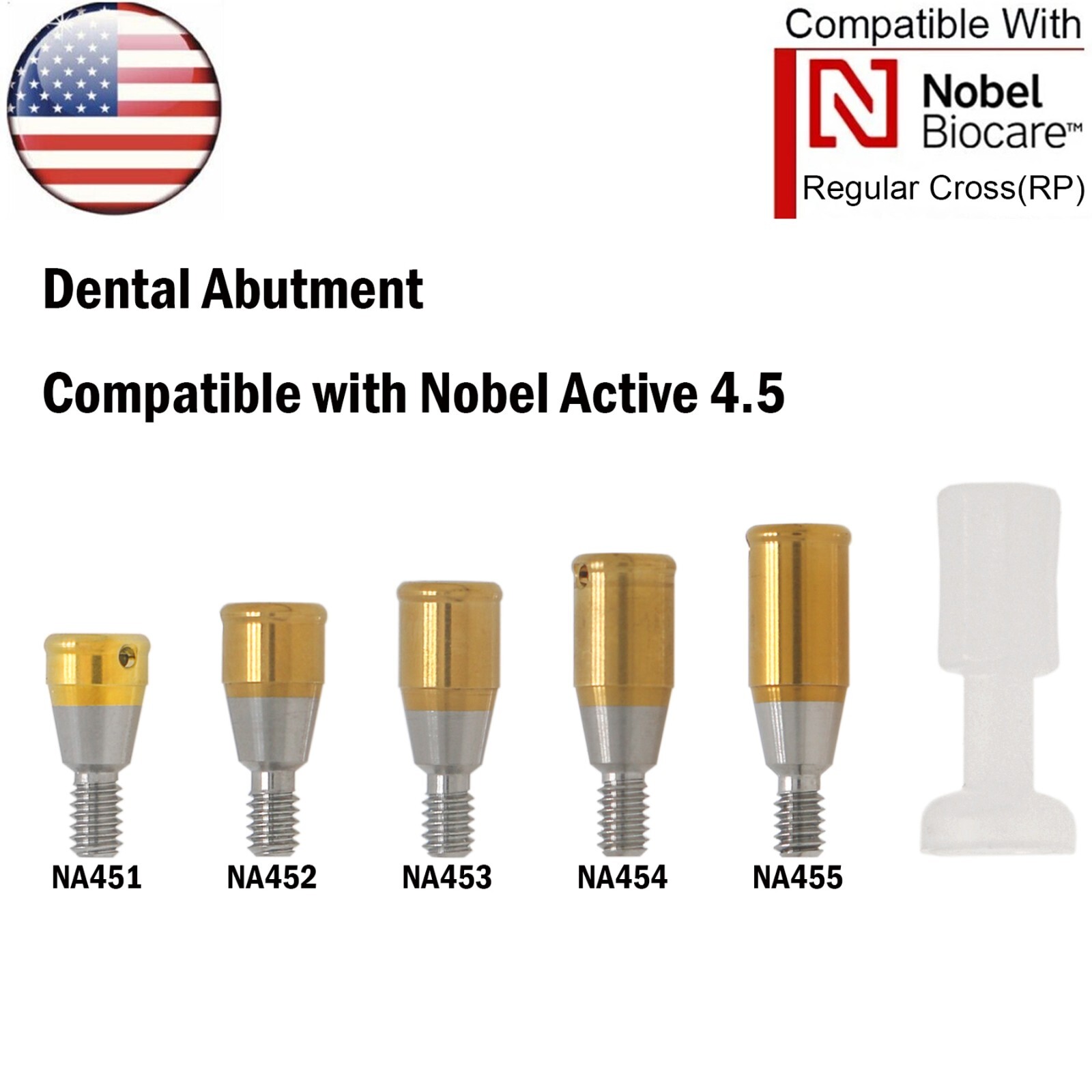 For Hiossen Osstem/Nobel Active/Zimmer/MIS Dental Locator Attachment Abutment