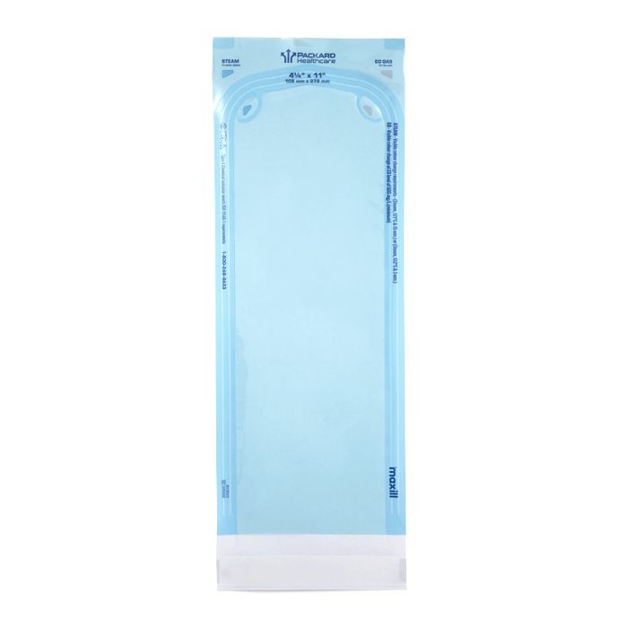 Maxill 60187 Packard Healthcare Sterilization Pouches 4.25″ X 11″ 200/Bx