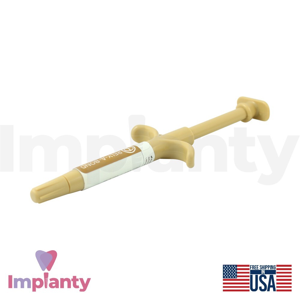 Ortho Reliance Rely-A-Bond Bracket Adhesive Bond 3.5g Syringe Self-Curing Dental