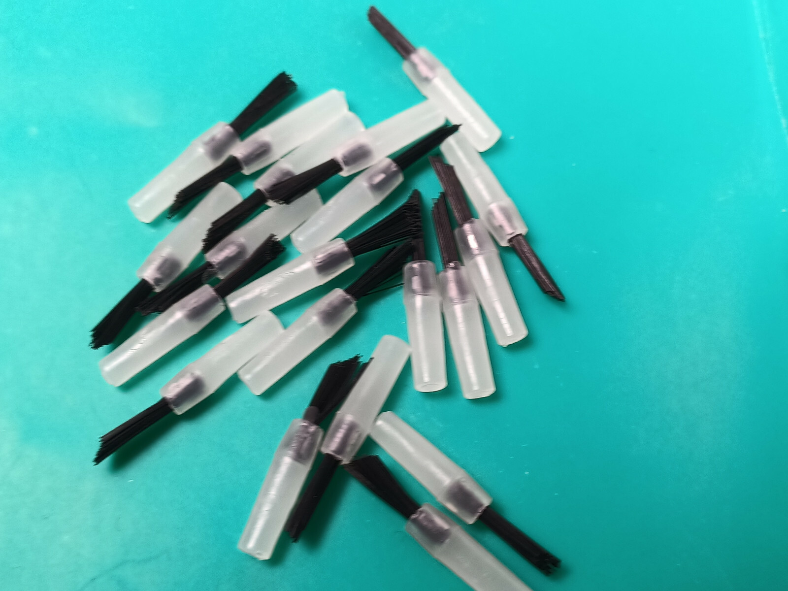 Dental Mini Brush Tips Bond Etch Applicator Micro Adhesive Brushes Free Handle