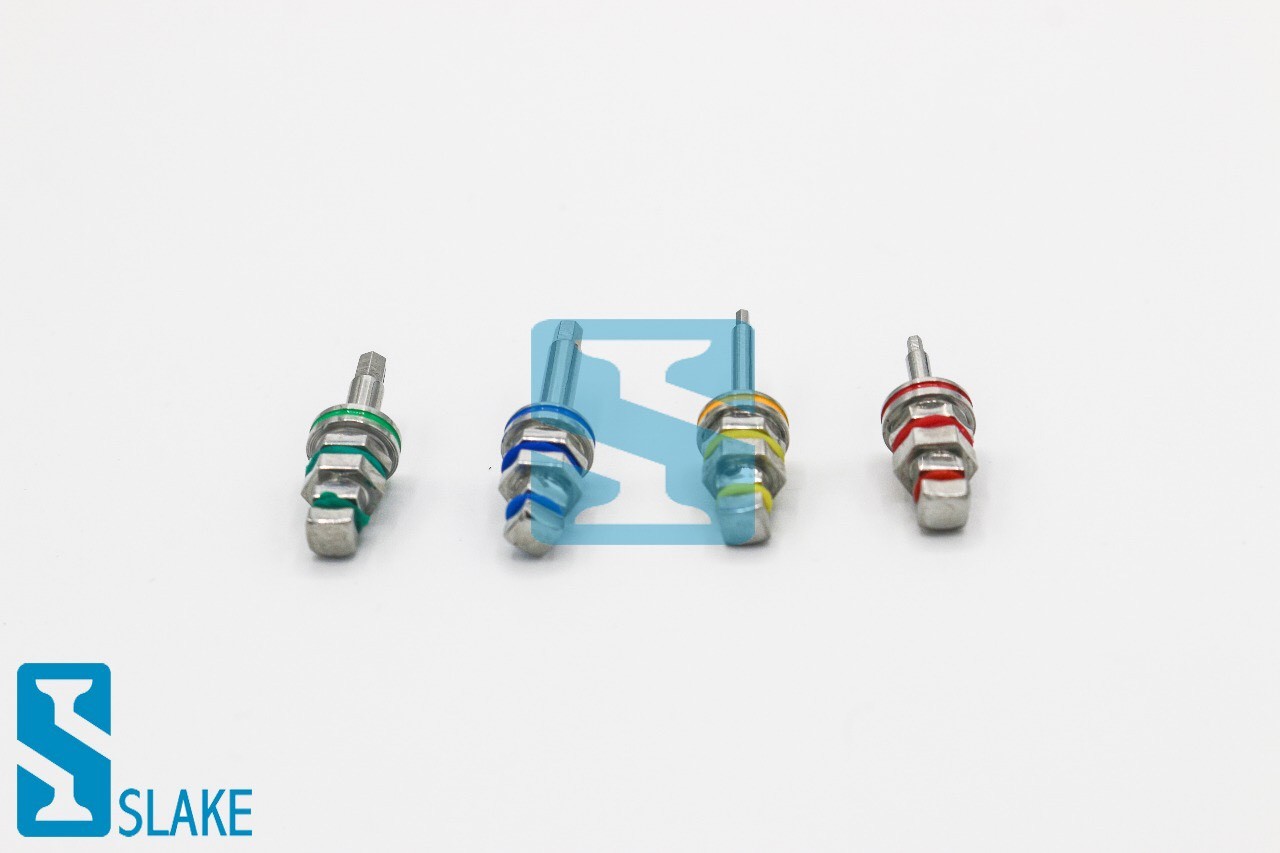 4 Dental Hex Drivers Adapter for Ratchet Long & Short 1.25mm & 2.42mm