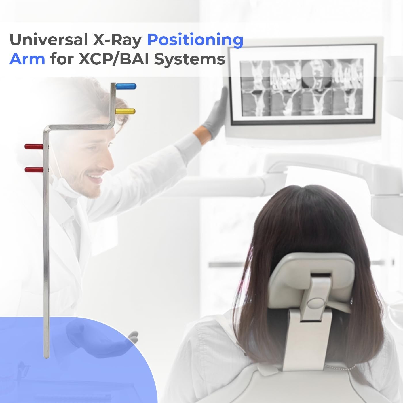 DDM Dental X-Ray Universal Positioning Arm XCP or BAI Compatible Color Coded