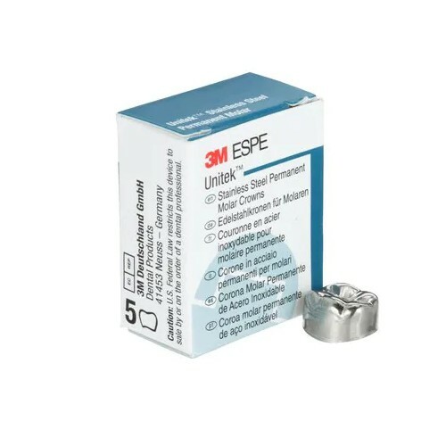 *5-Pack*3M Stainless Steel Permanent Molar Crown Size-5 Lower Right 900345