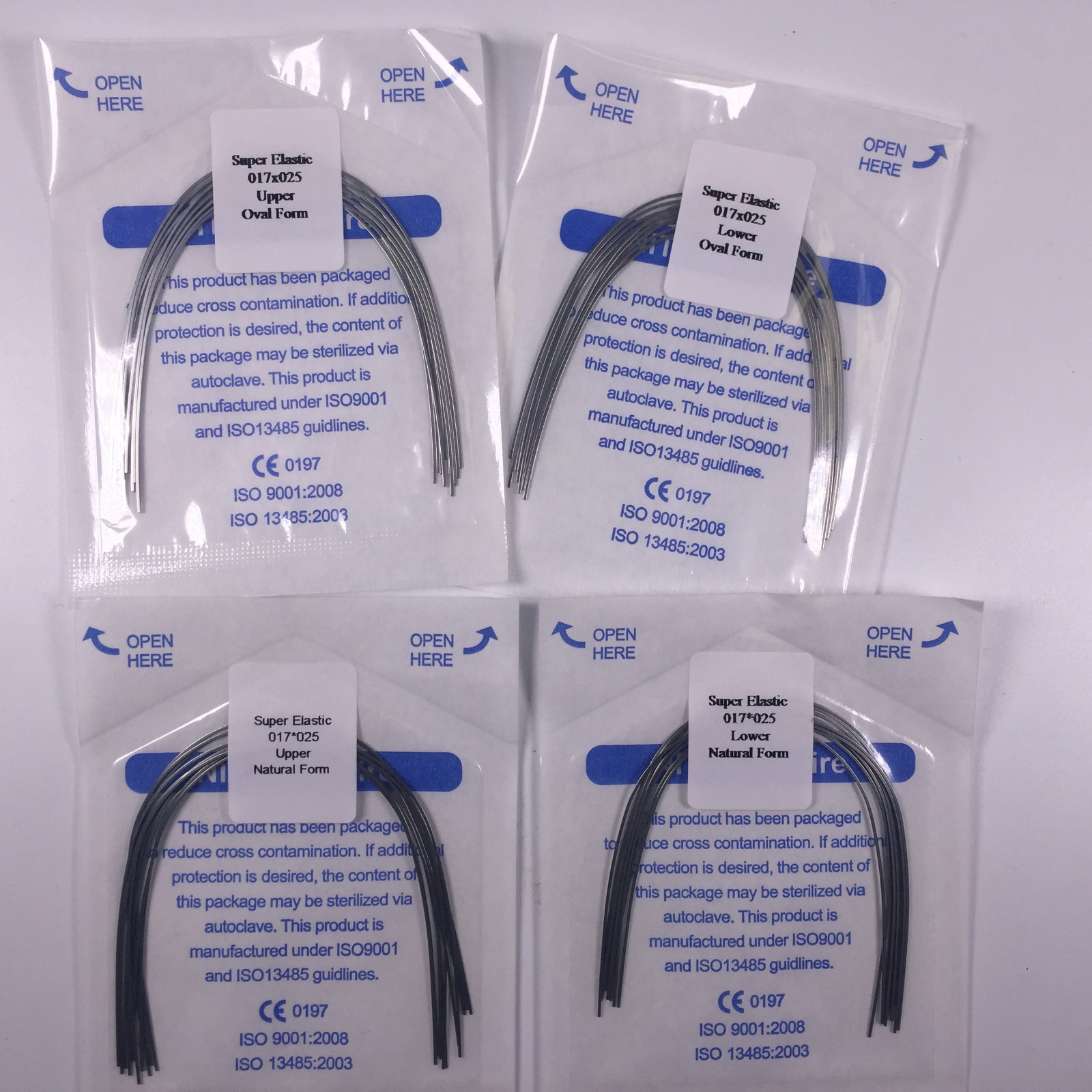 5 Bags Dental Niti Super Elastic Arch Wires Rectangular Ortho Natural/Oval Form
