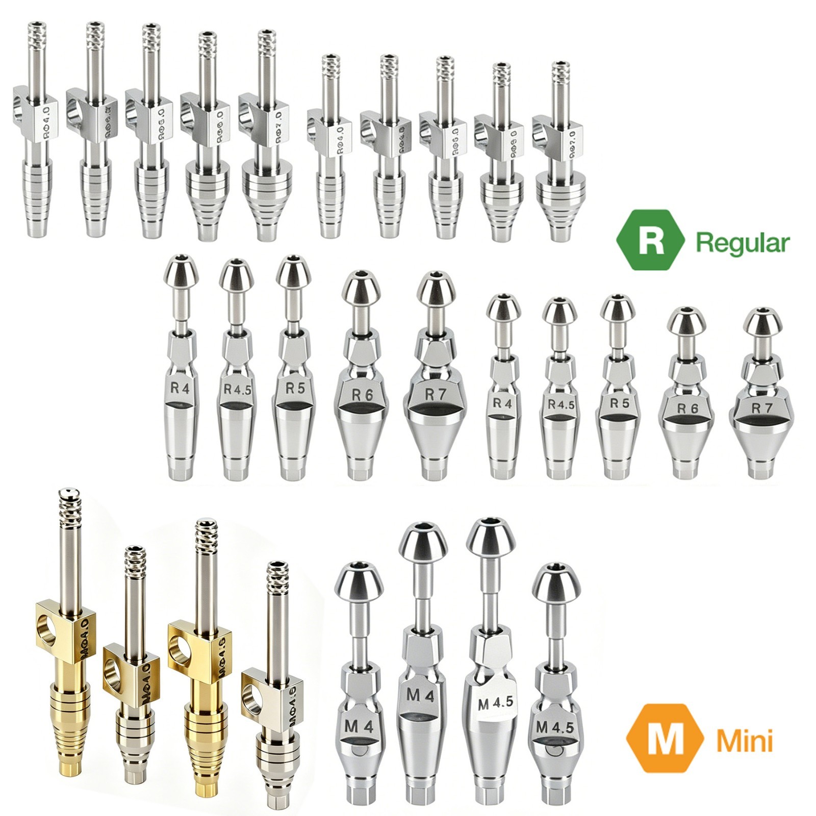 US Dental Transfer Impression Coping Titanium Open Closed Tray Fits Hiossen ET