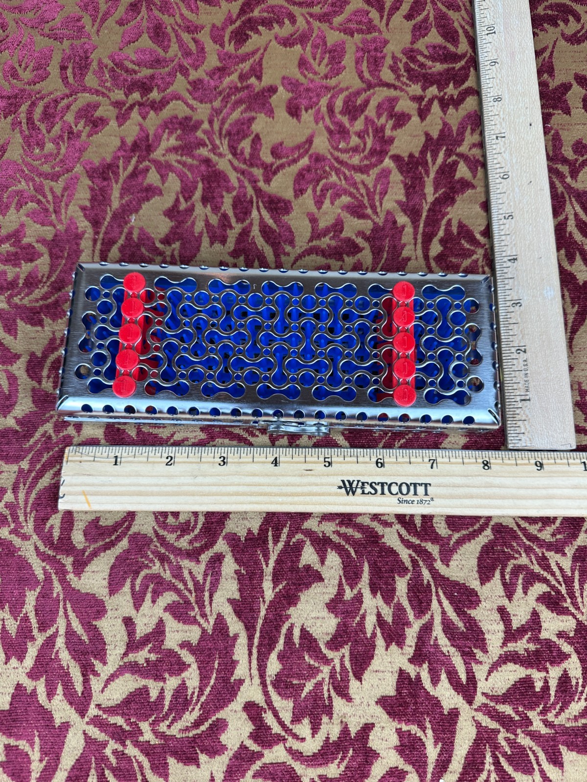 Hu-Friedy IMS Infinity Series Cassette Holds 5-instruments Red Blue