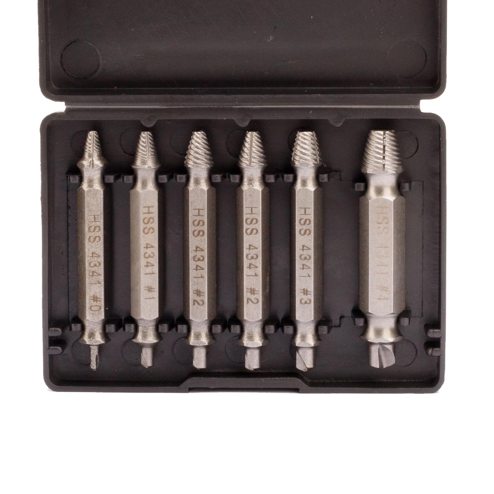 6 Pieces Screw Extractor Kit,for Easy Removal of Rusty & Broken Hardware Stri…