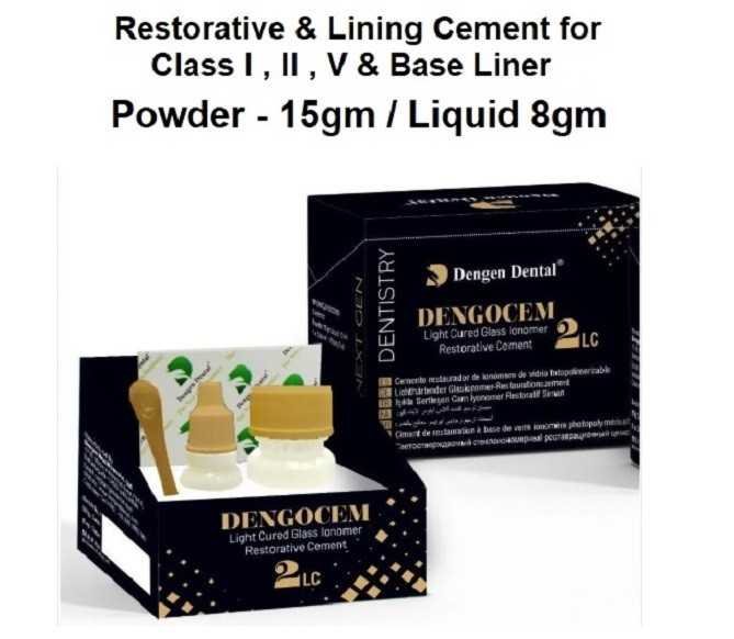 Dental DENGOCEM 2 LC Light Cure Glass Ionomer Restorative Cement