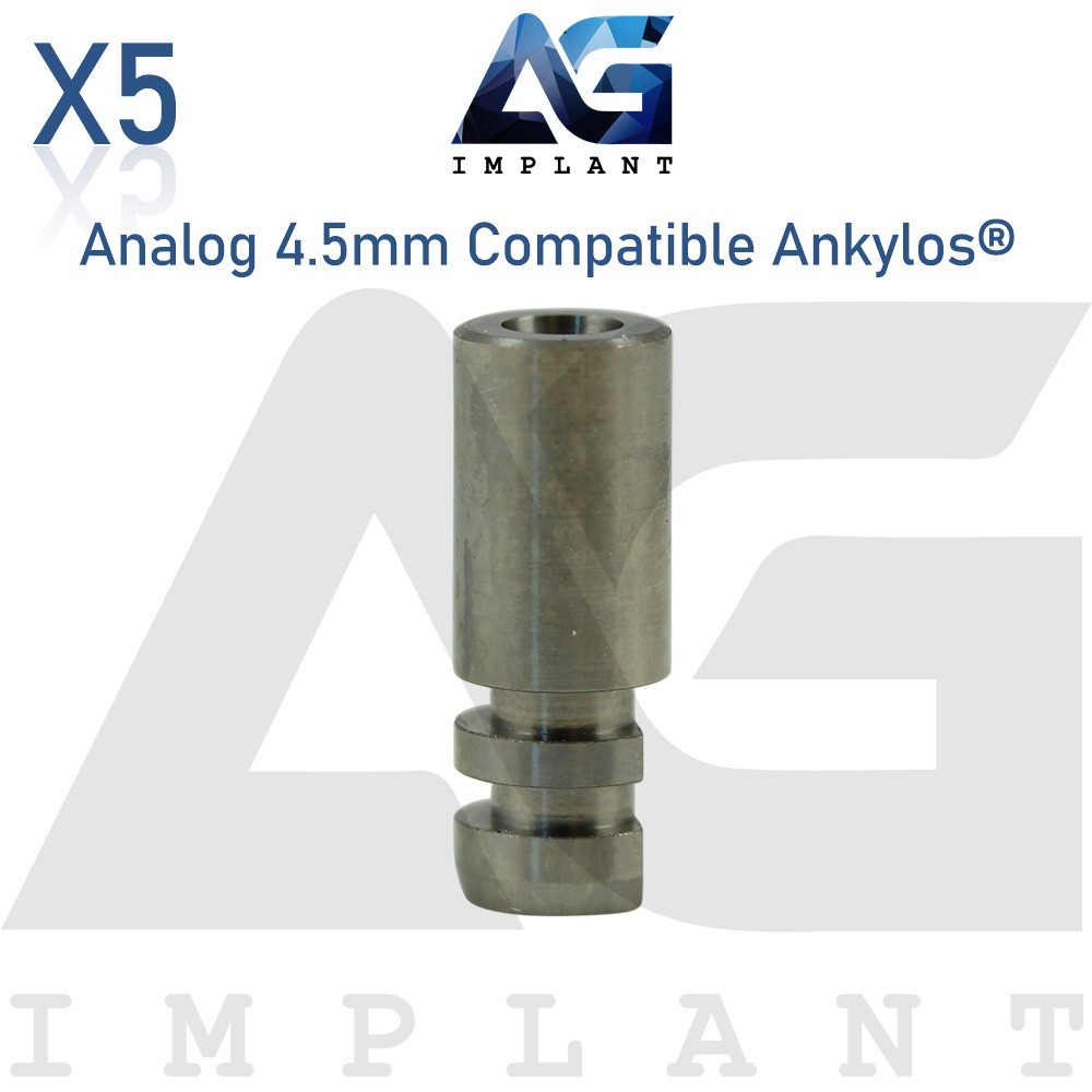 5 Fixture Analog Ankylos® Compatible – Ø4.5mm Platform Dental