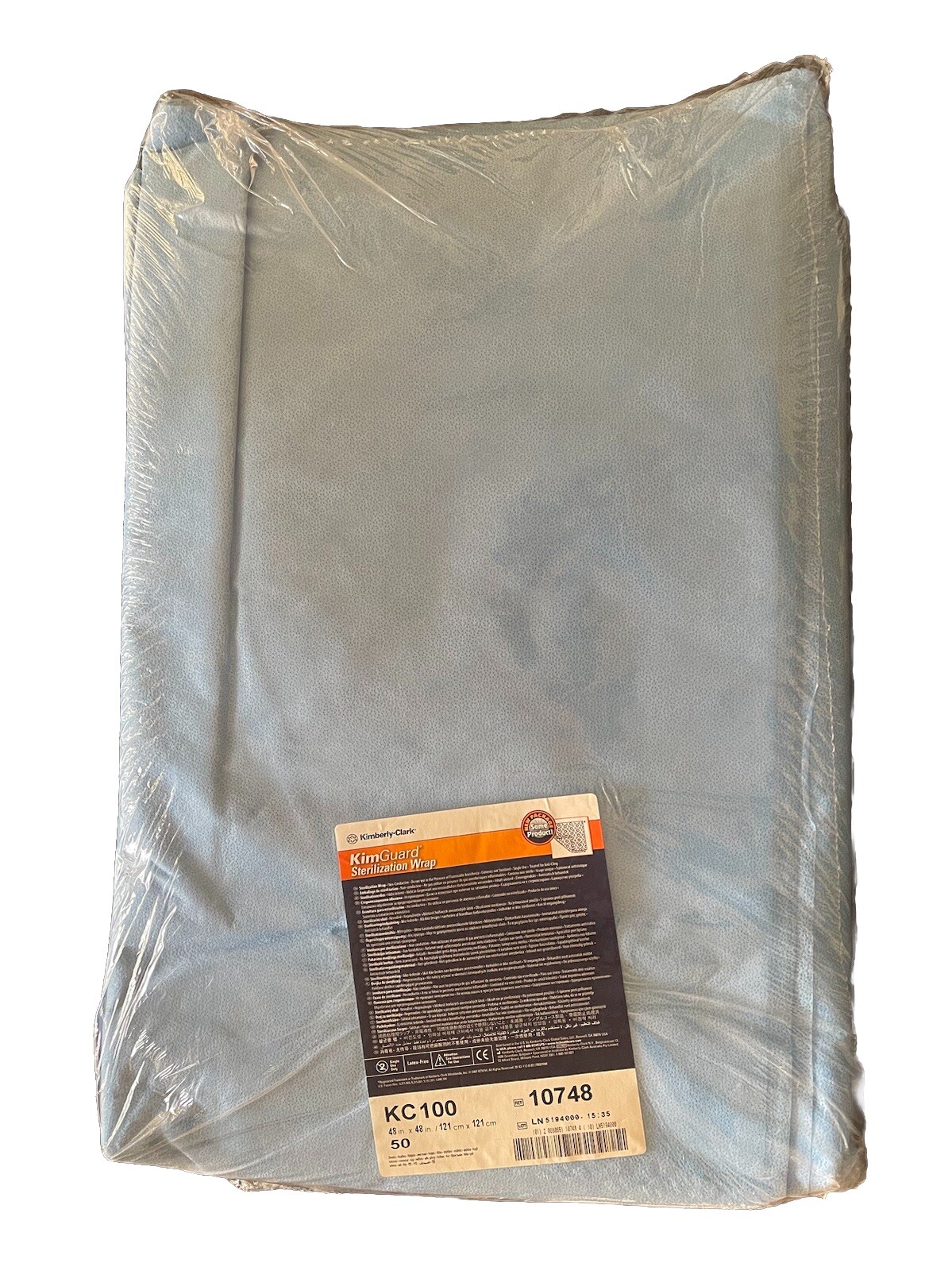 300 Count KimGaurd KC100 48″ X 48″ Sterilization Wraps (6 X50 Count)