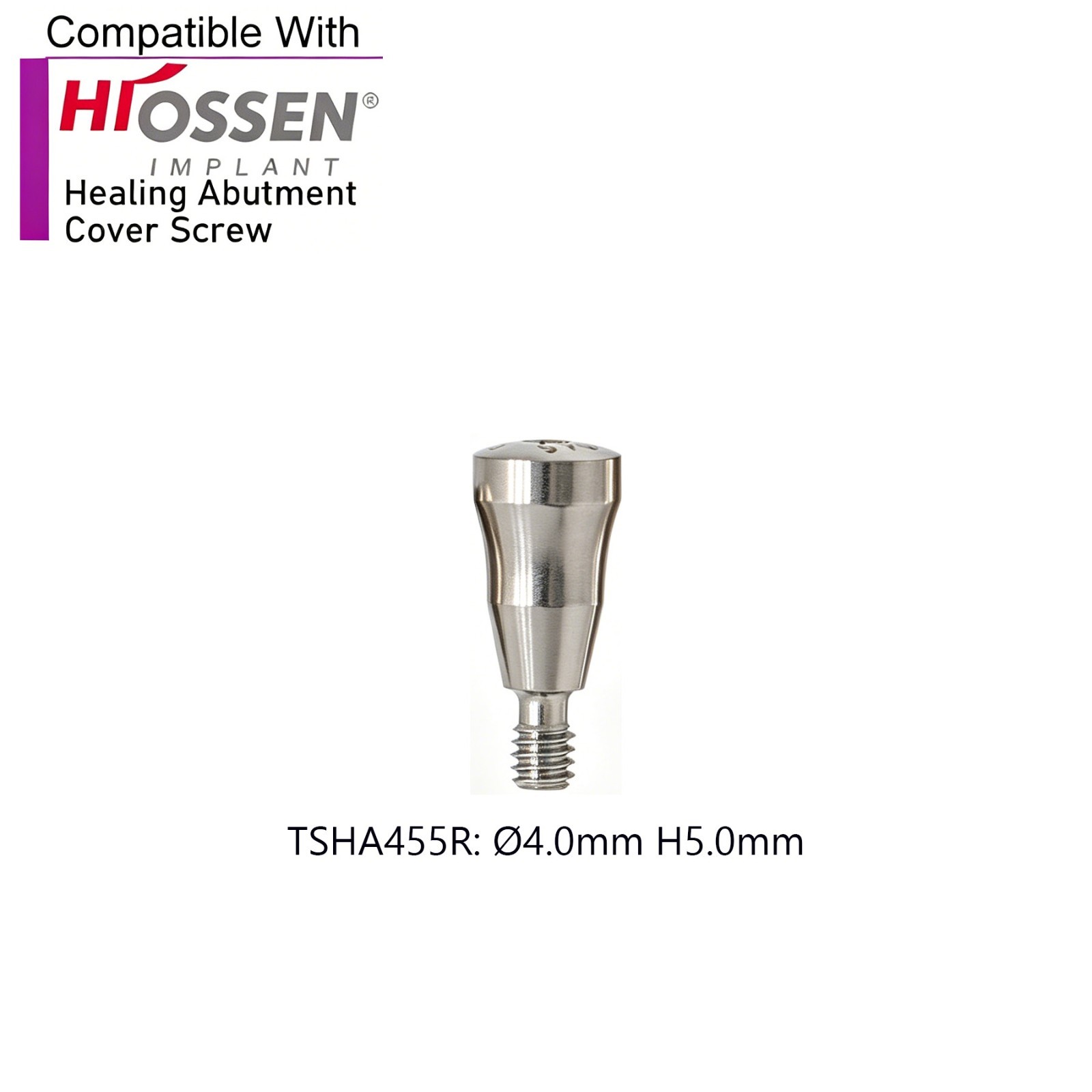 US 5Pcs Dental Healing Abutments Cover Screw Regular/Mini fit Osstem Hiossen