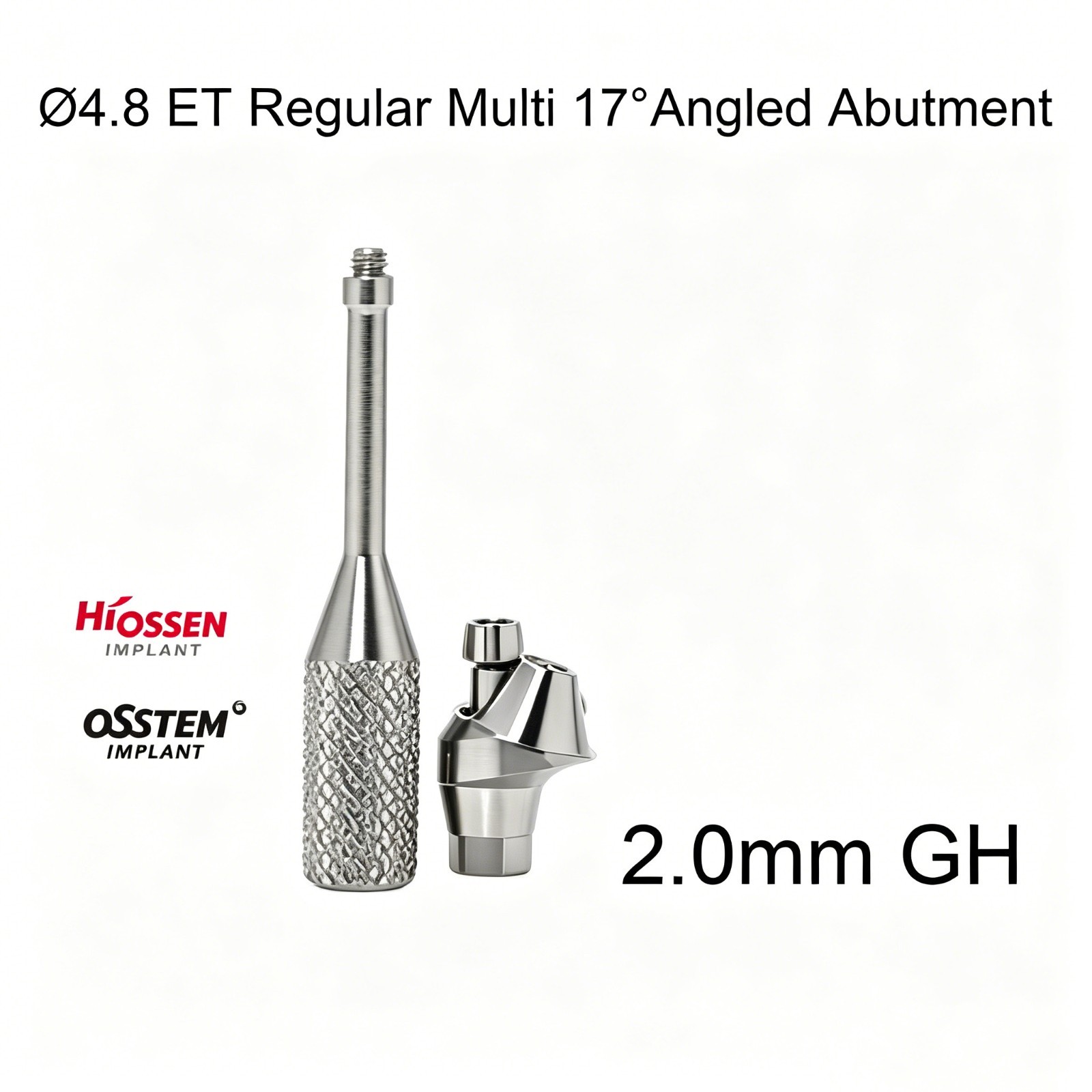 Dental Ti Multi unit Angled abutment MU 17° Hex fits Hiossen Osstem Mini/Regular