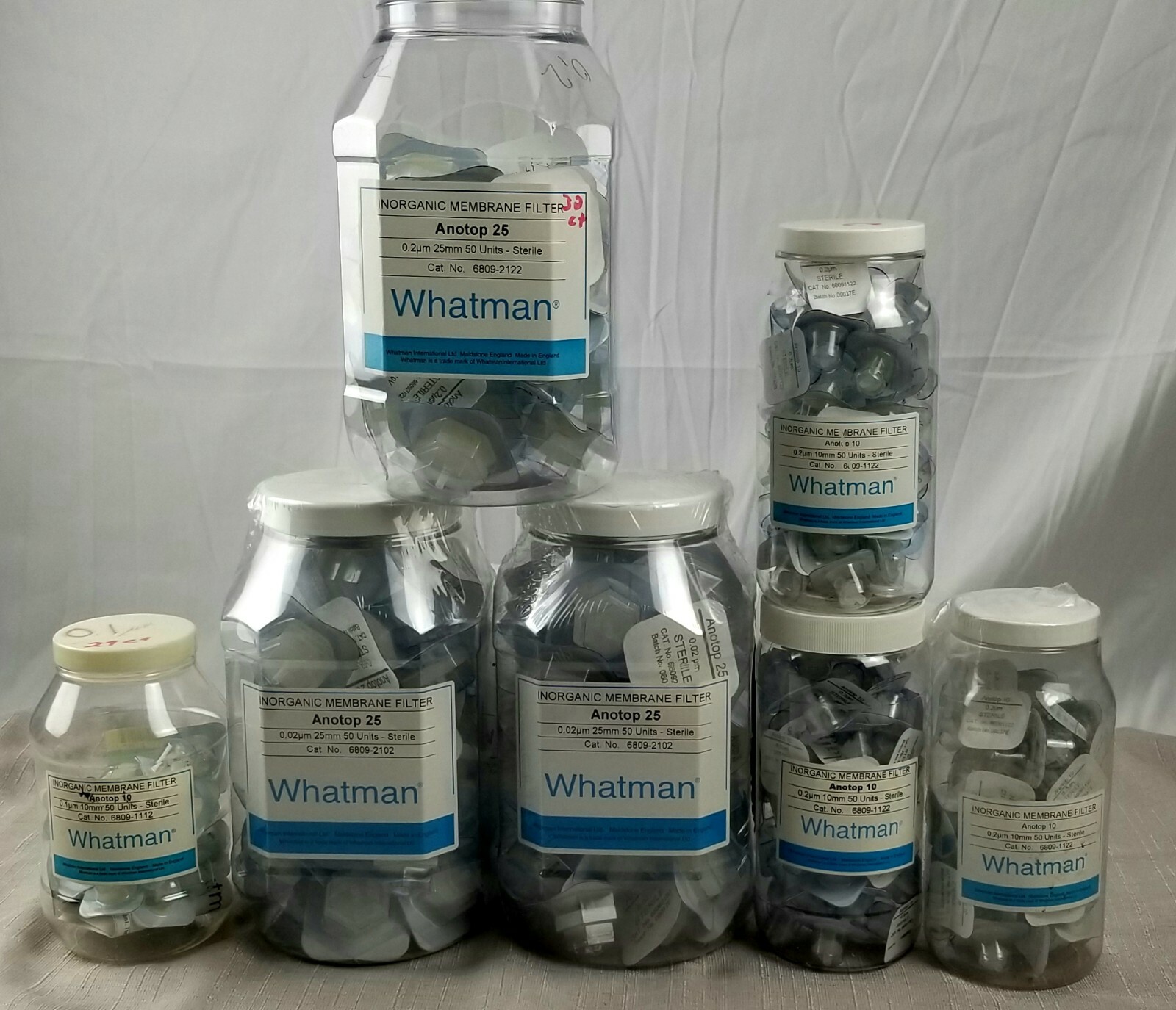 Whatman Anotop Inorganic Membrane Filters Sterile Multiple Sizes Limited Qty