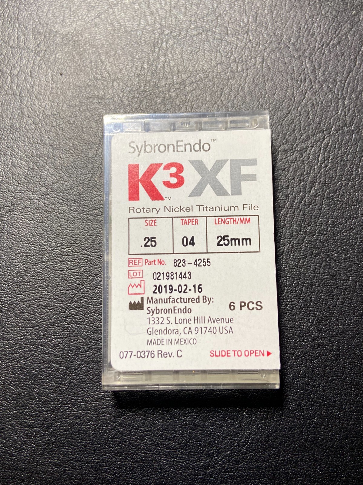 SybronEndo K3 XF, Taper 04, Rotary Nickel Titanium Files (6pcs pack)