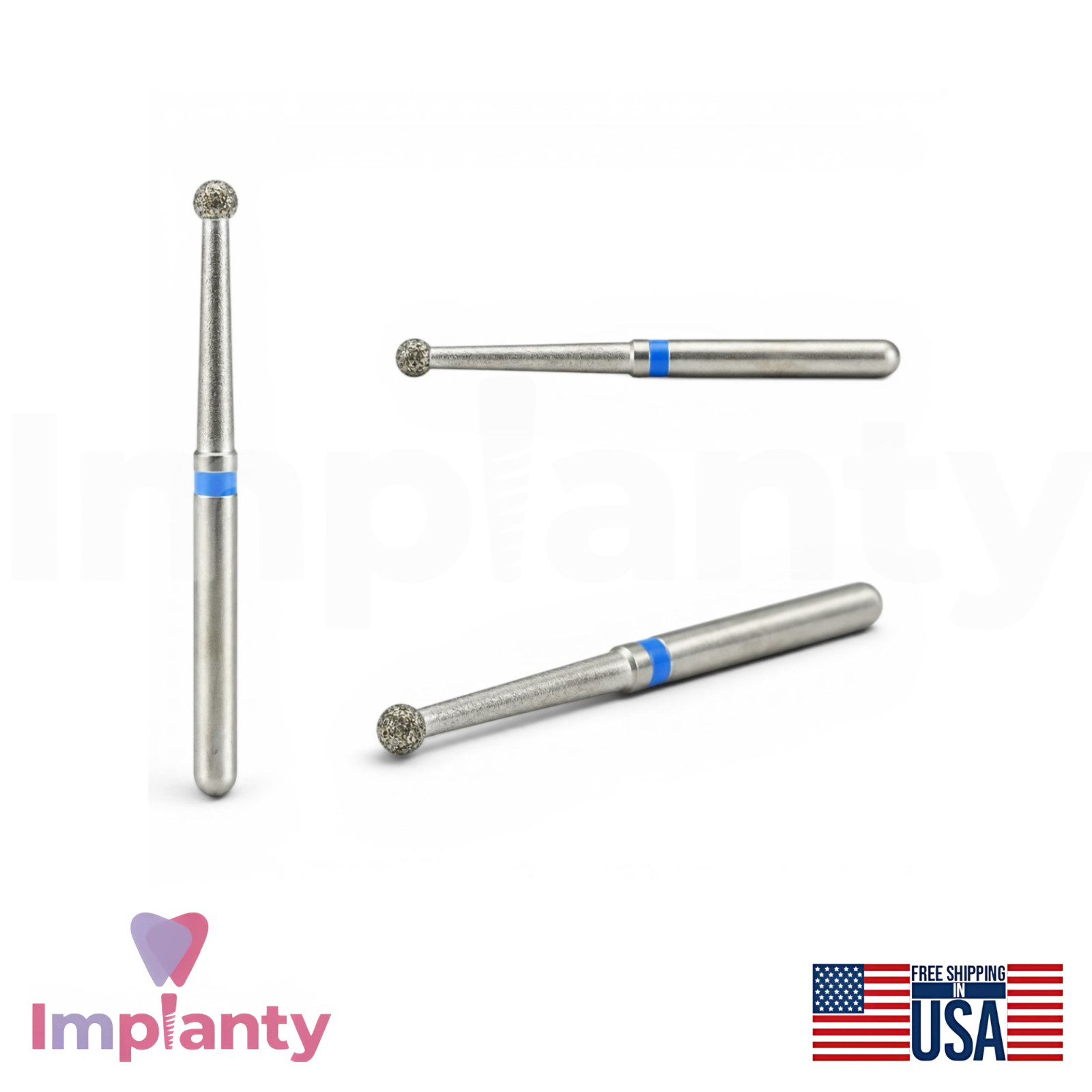 MDT Perio Diamond Coated Burs Kit Plaque Removal Stainless Steel Tool