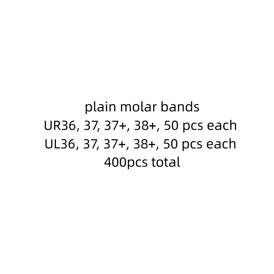 400Pcs plain molar bands for Norbert